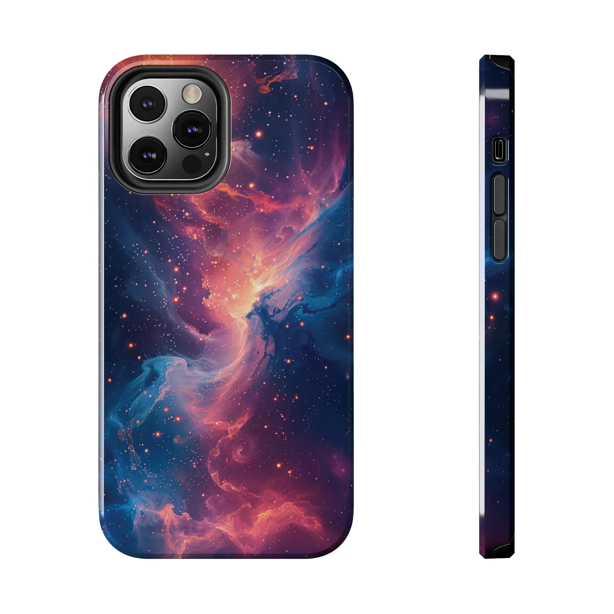 Cosmic Nebula iPhone Case, Space Galaxy Stars Phone Cover, Unique Astral Abstract Protective Shell Protective Case for iPhone Models, Tough iPhone Case