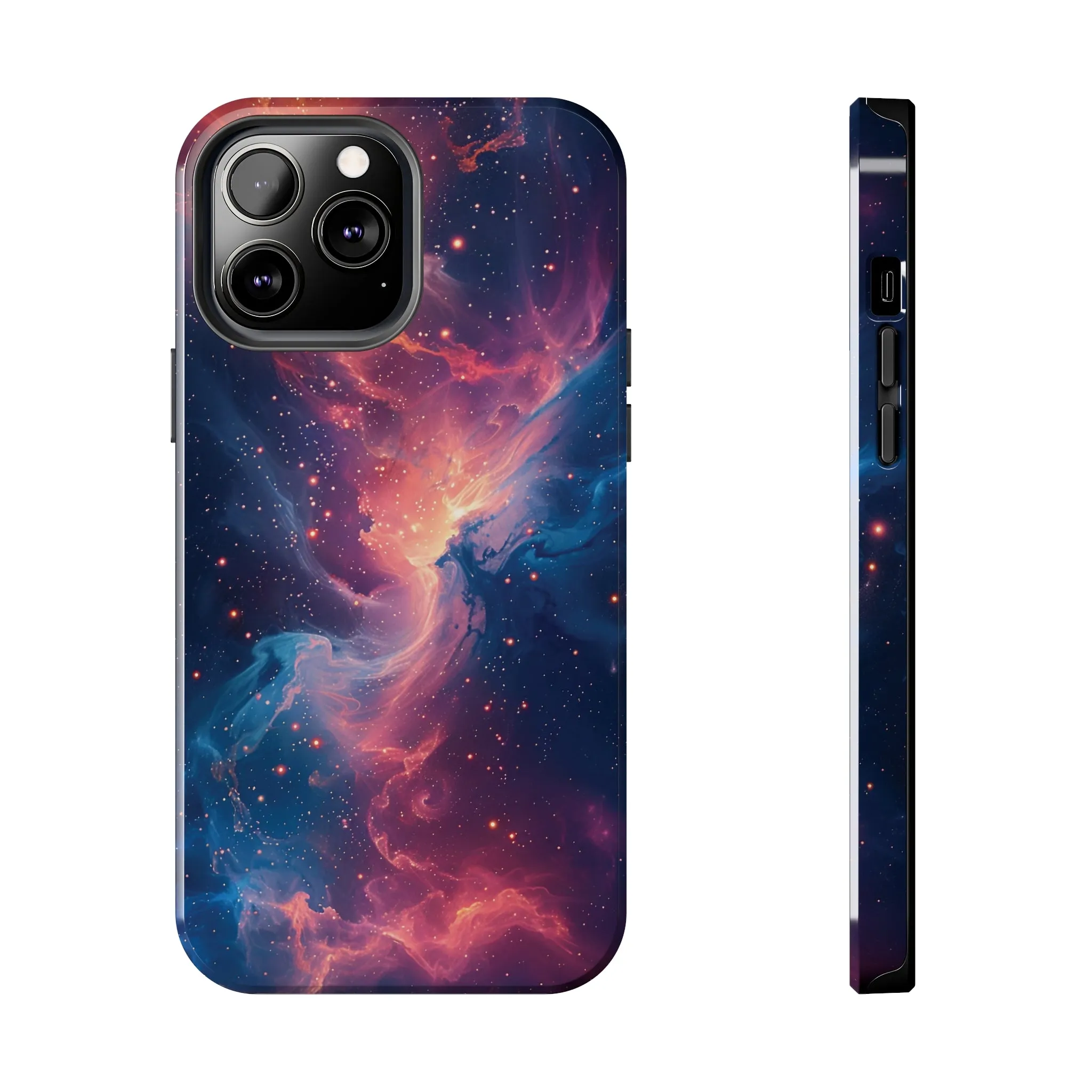 Cosmic Nebula iPhone Case, Space Galaxy Stars Phone Cover, Unique Astral Abstract Protective Shell Protective Case for iPhone Models, Tough iPhone Case