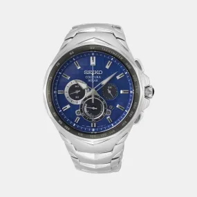 Coutura Men's Blue Stainless Steel Solar Chronograph Watch SSC749P1