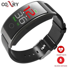 COXRY Heart Rate Smart Watch Men Sport Digital Watch Women Stopwatch Waterproof Wrist Watch Blood Pressure Pedometer Smartwatch