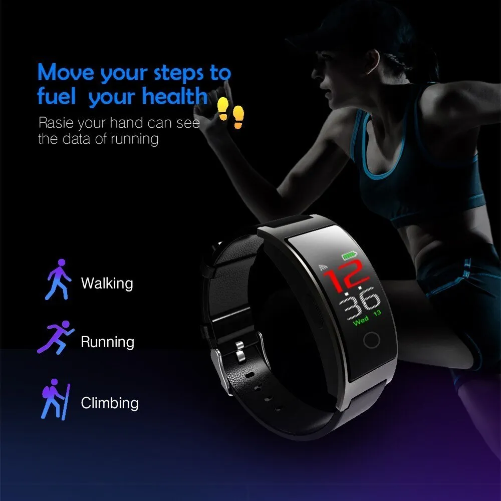 COXRY Heart Rate Smart Watch Men Sport Digital Watch Women Stopwatch Waterproof Wrist Watch Blood Pressure Pedometer Smartwatch