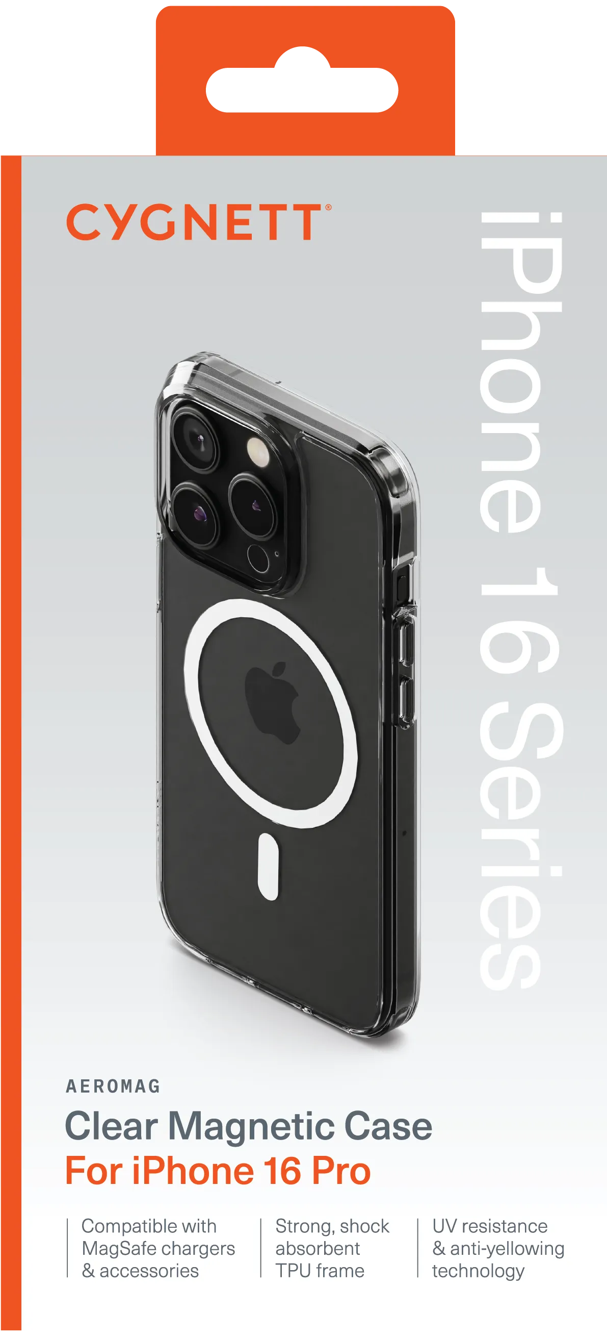 Cygnett AeroMag Case for iPhone 16 Pro - Clear