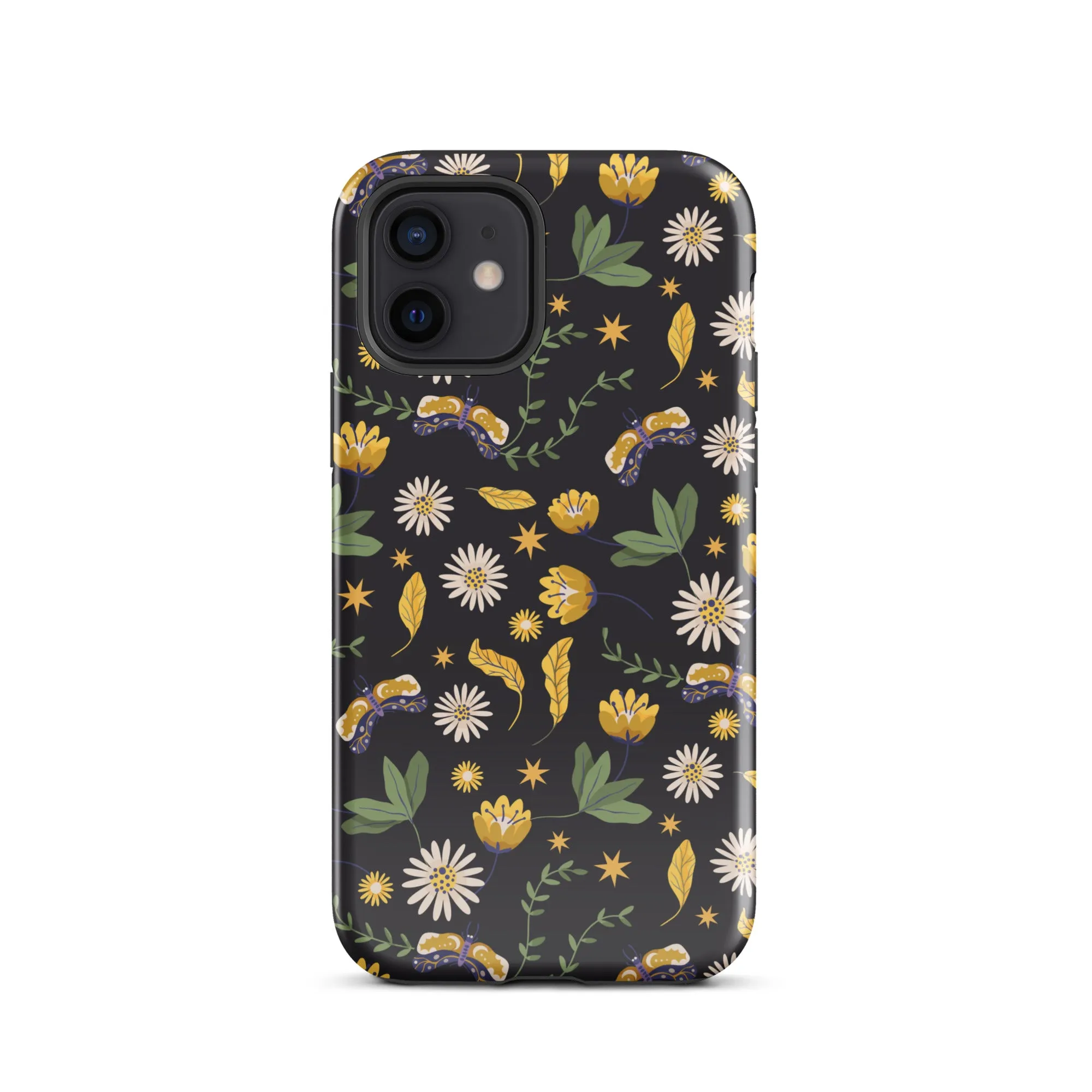 Dark Skies, Bright Blooms iPhone Case