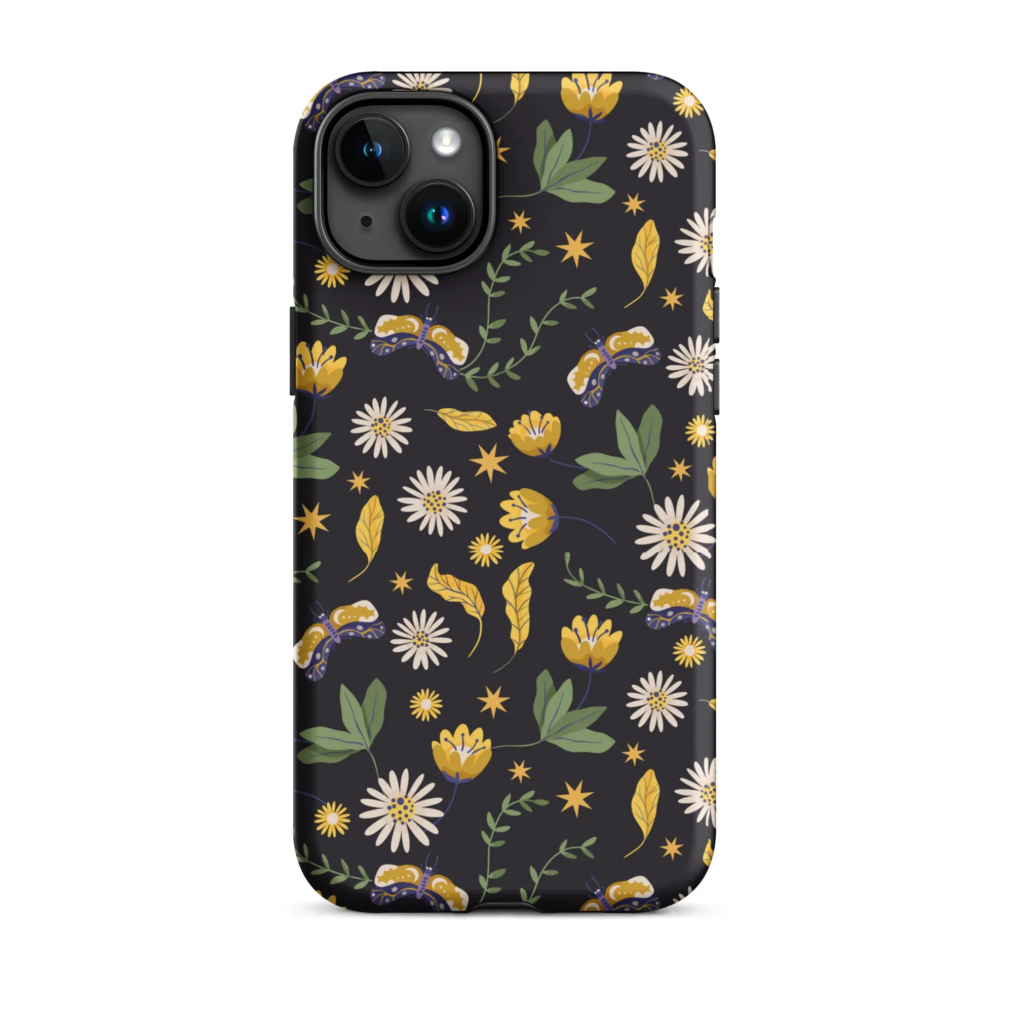 Dark Skies, Bright Blooms iPhone Case