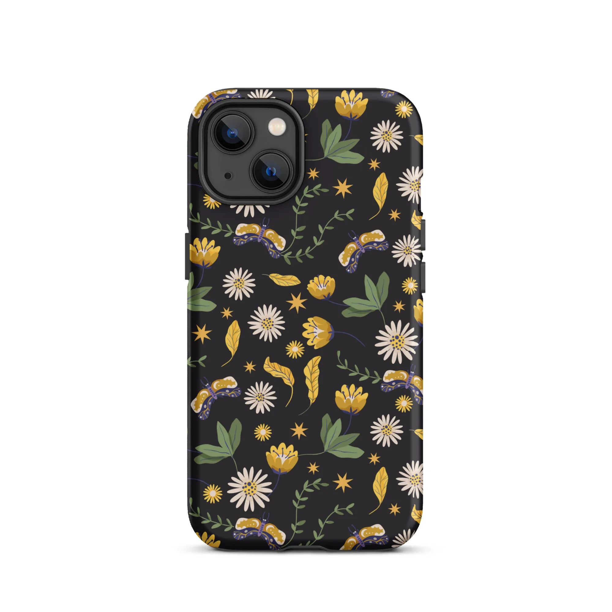 Dark Skies, Bright Blooms iPhone Case