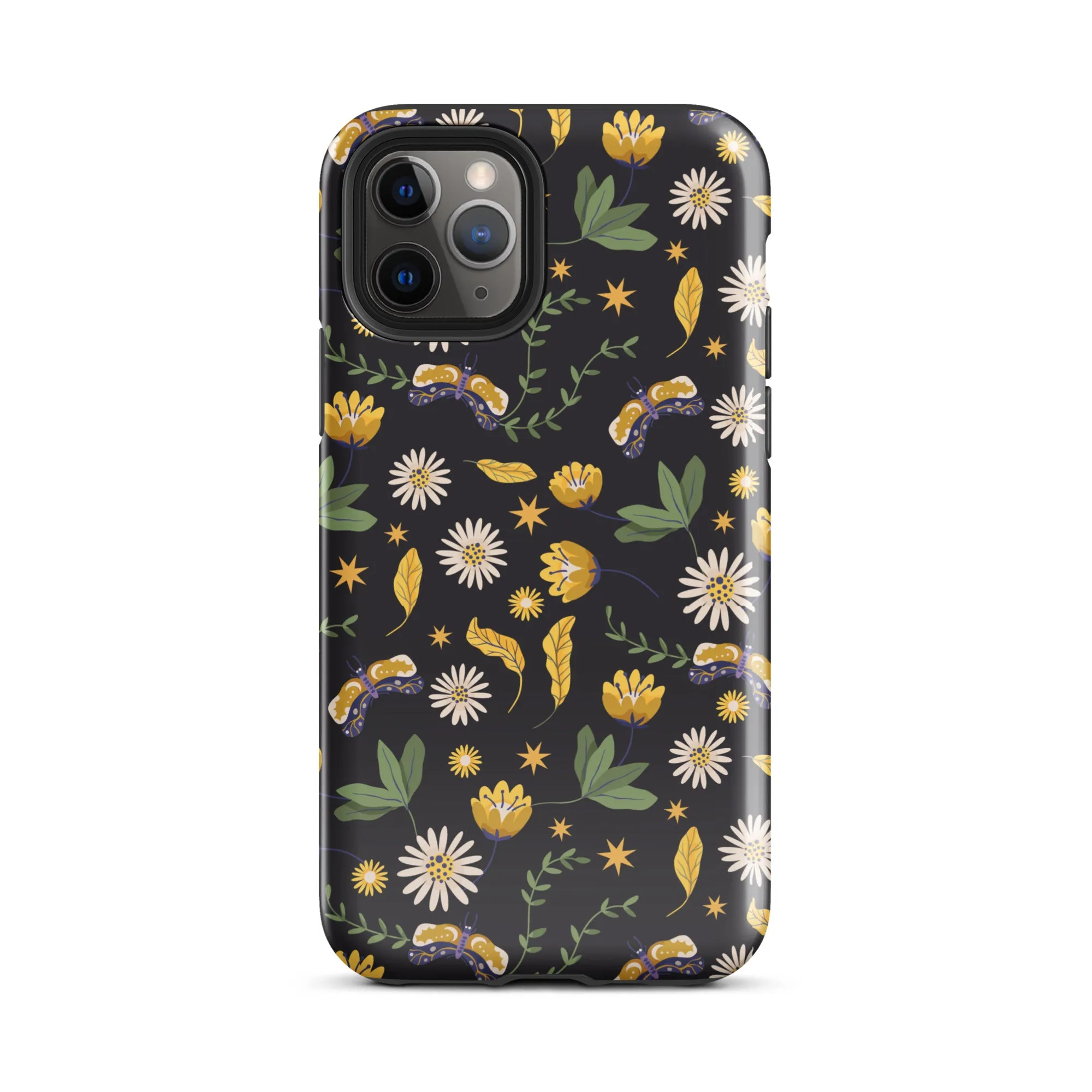 Dark Skies, Bright Blooms iPhone Case