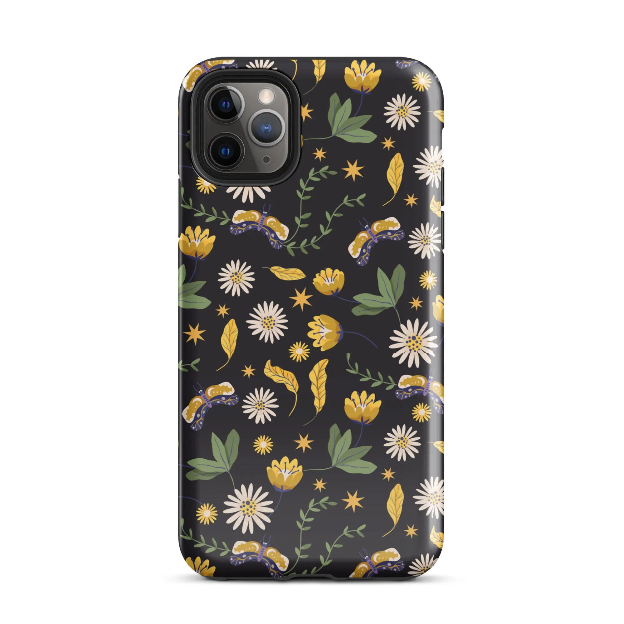 Dark Skies, Bright Blooms iPhone Case