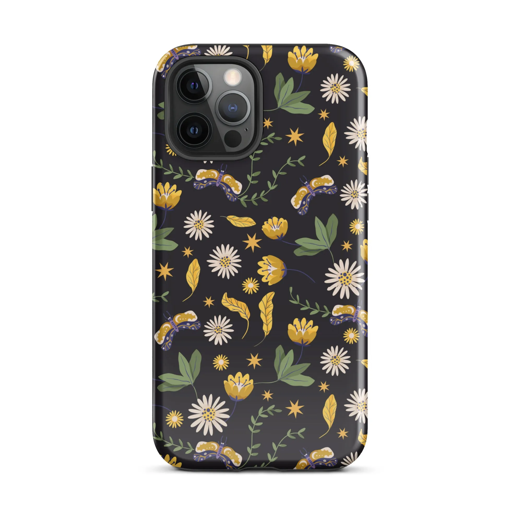 Dark Skies, Bright Blooms iPhone Case