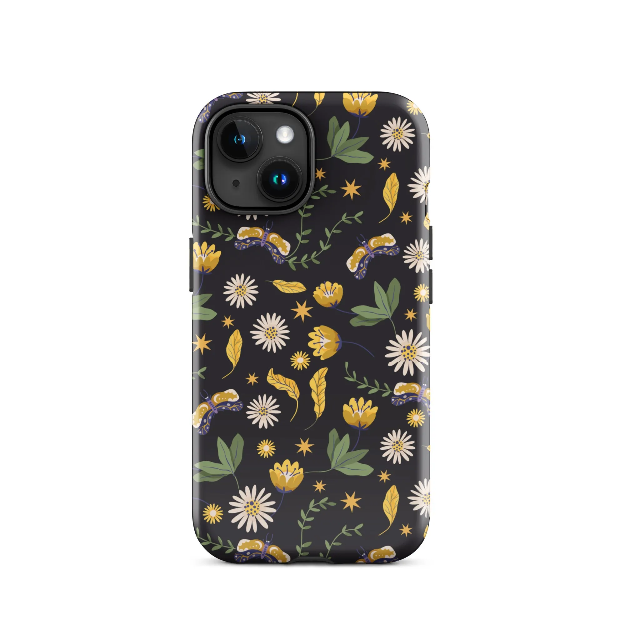 Dark Skies, Bright Blooms iPhone Case