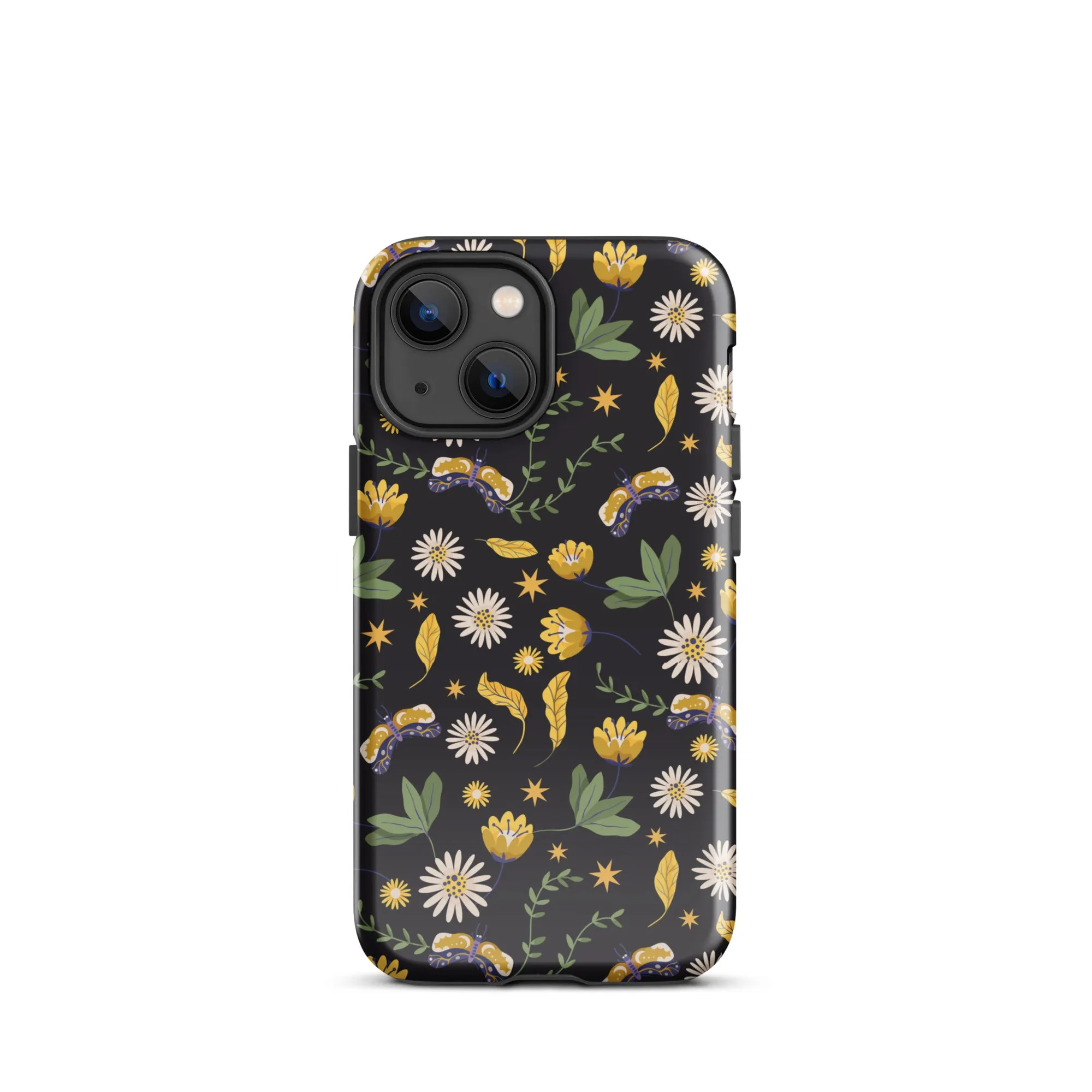 Dark Skies, Bright Blooms iPhone Case