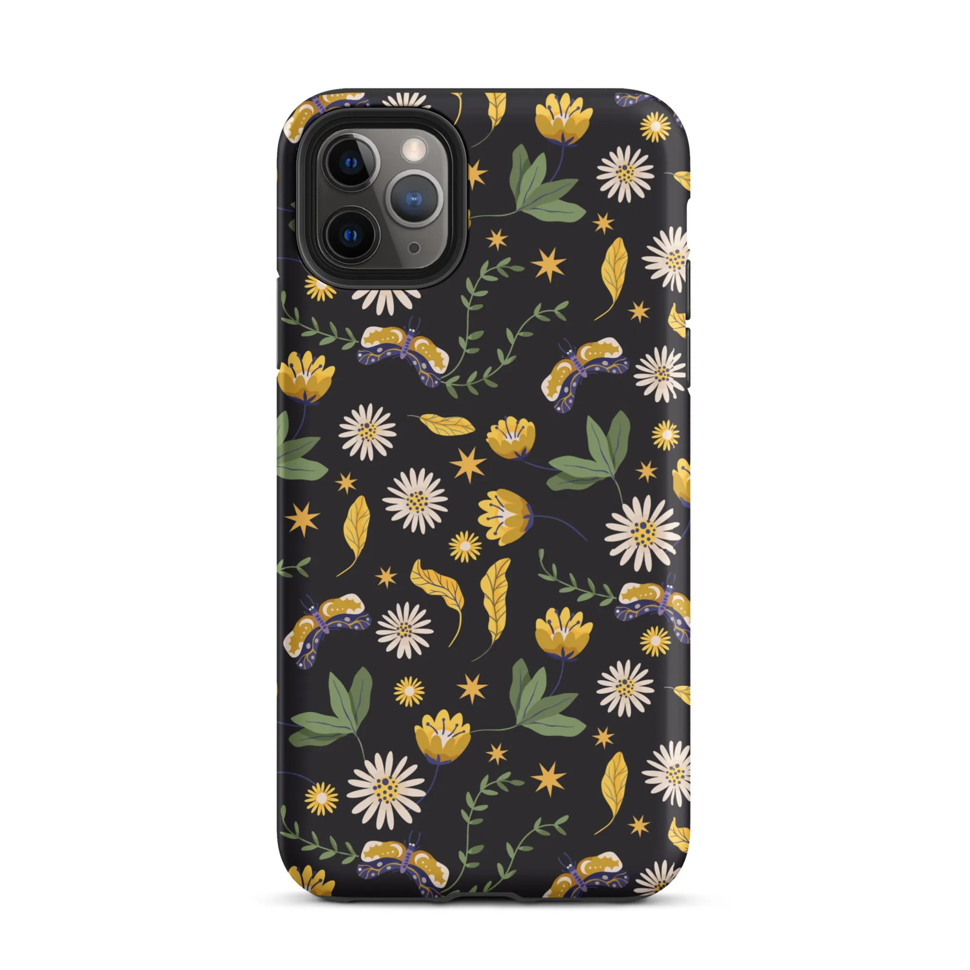 Dark Skies, Bright Blooms iPhone Case