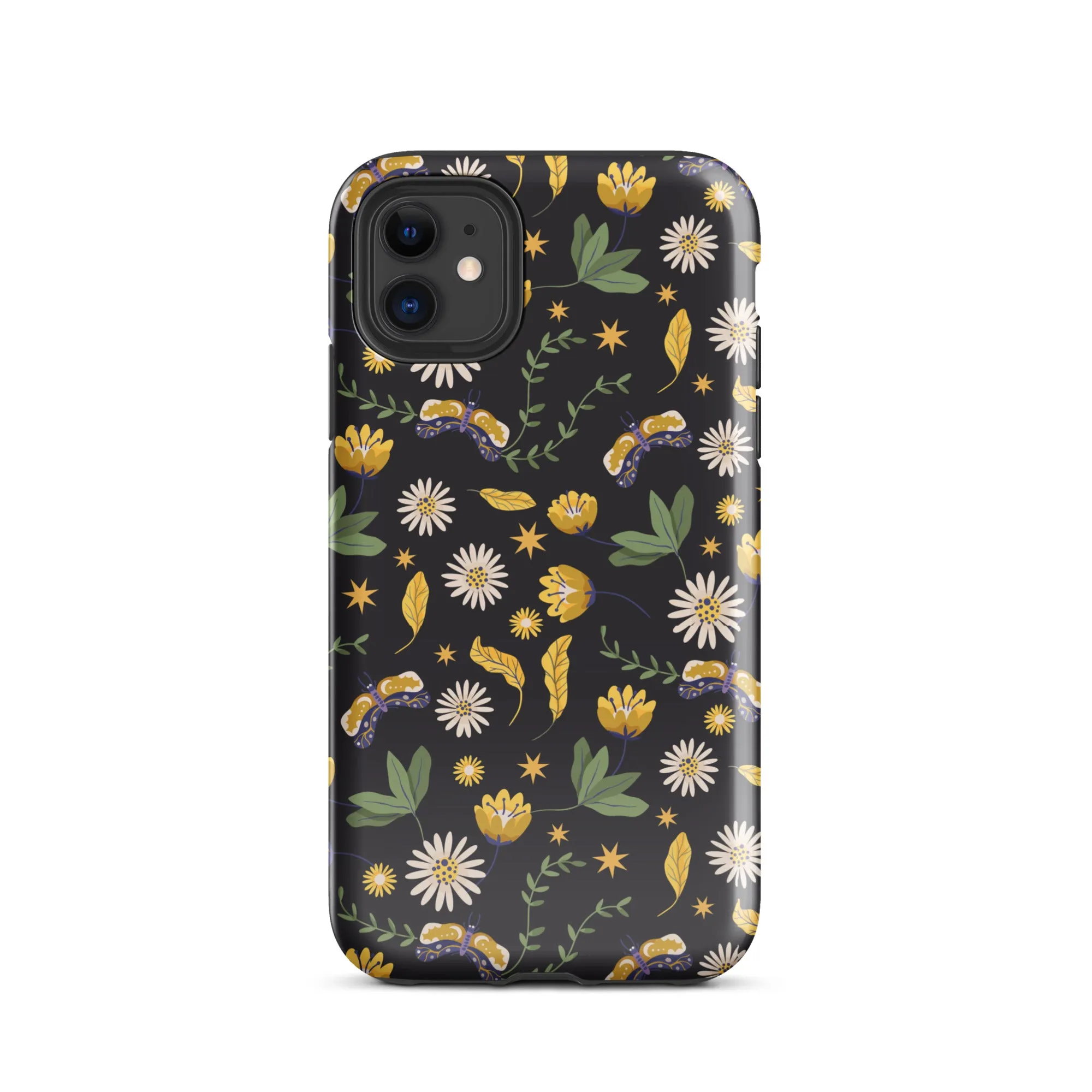 Dark Skies, Bright Blooms iPhone Case