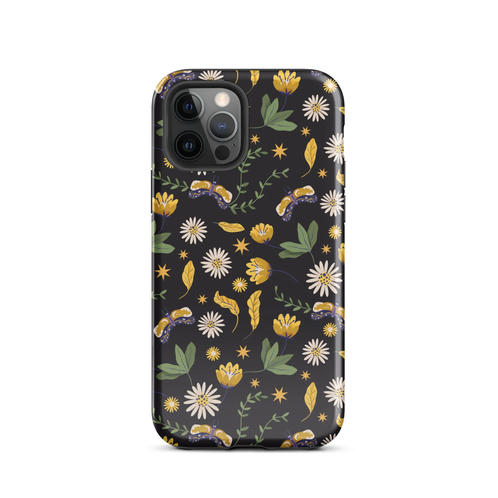 Dark Skies, Bright Blooms iPhone Case