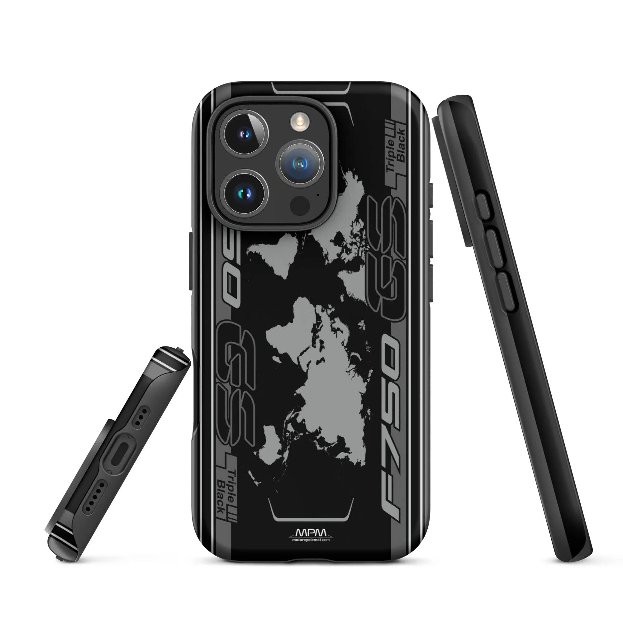 Designed Tough Case For iPhone inspired by BMW F750GS Triple Black Motorcycle Model - MM5296