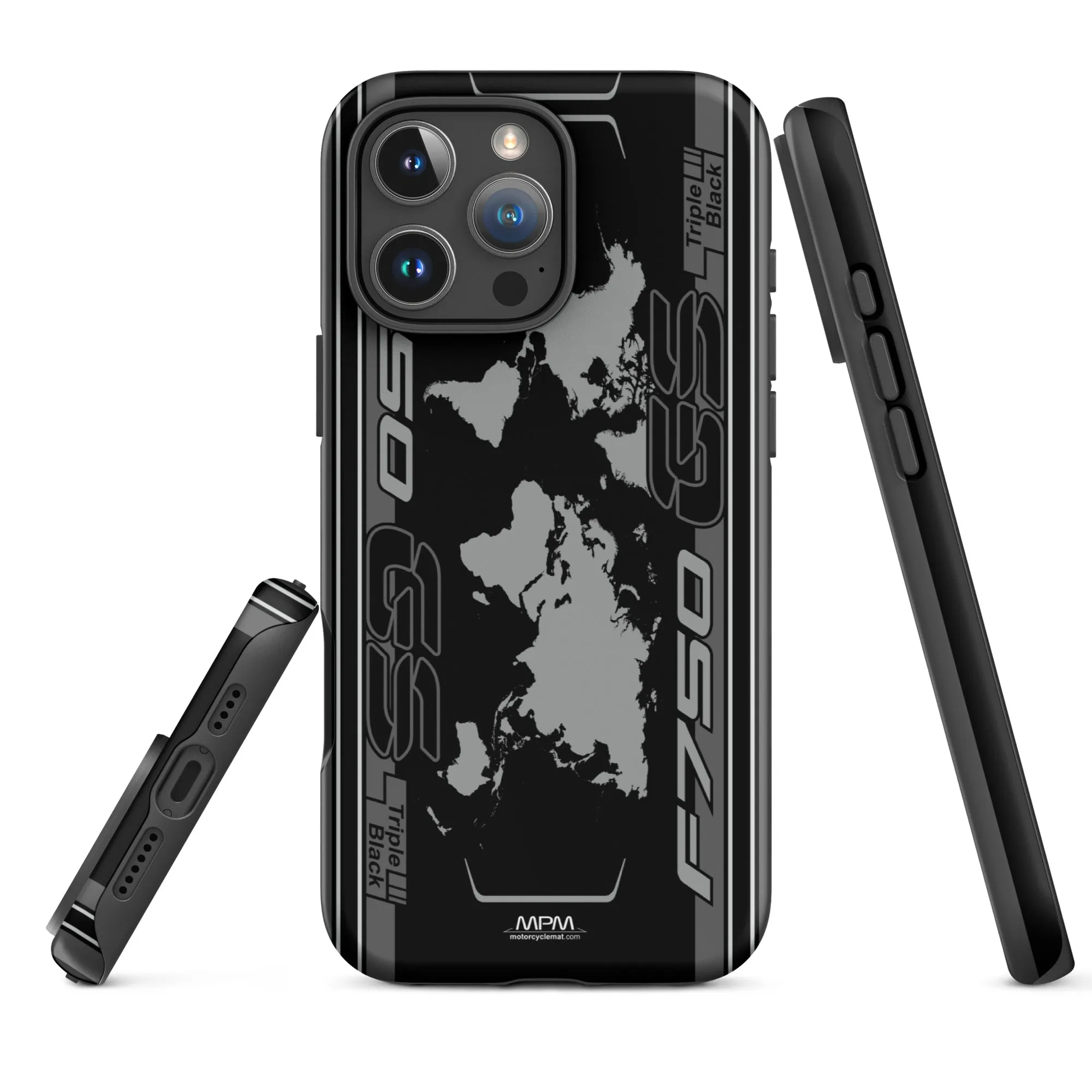 Designed Tough Case For iPhone inspired by BMW F750GS Triple Black Motorcycle Model - MM5296