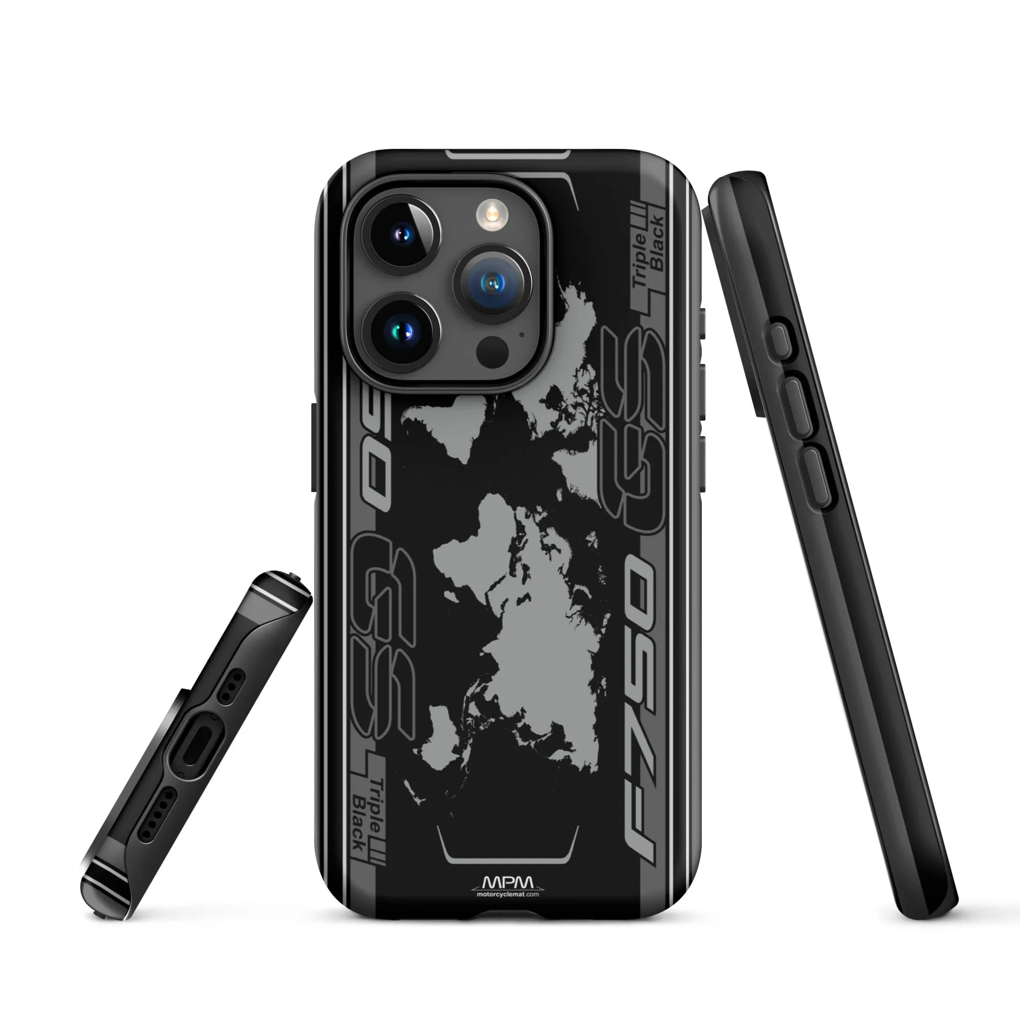 Designed Tough Case For iPhone inspired by BMW F750GS Triple Black Motorcycle Model - MM5296