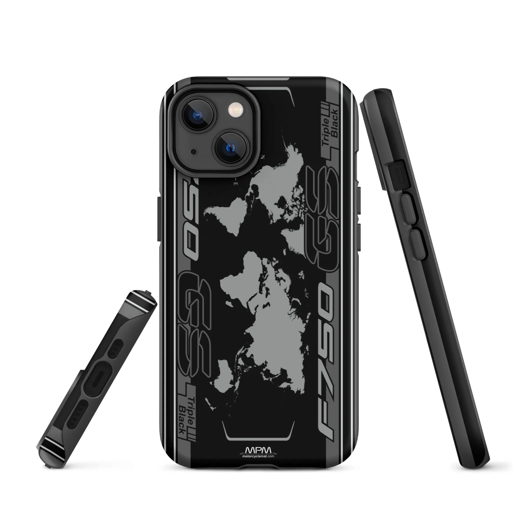 Designed Tough Case For iPhone inspired by BMW F750GS Triple Black Motorcycle Model - MM5296