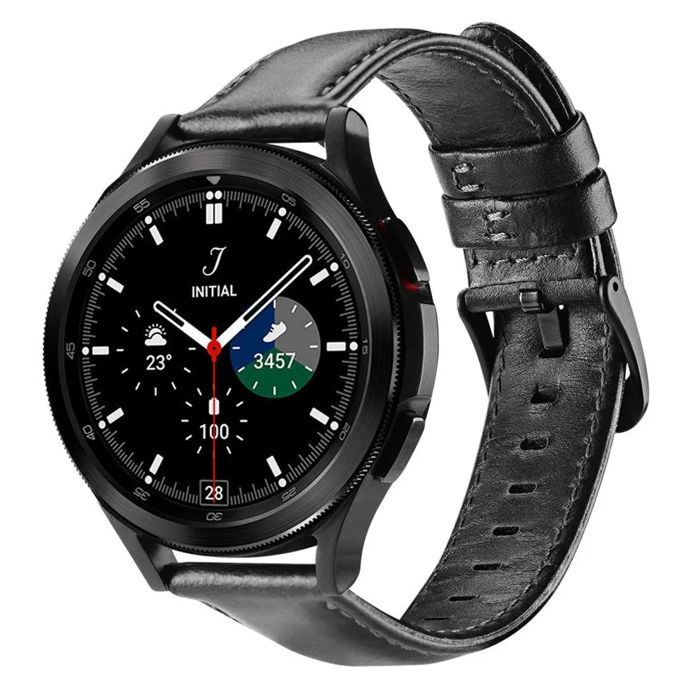 Dux Ducis - Huawei Watch 2 genuine leather strap 20mm (joint circumference: 170-220mm) - Black