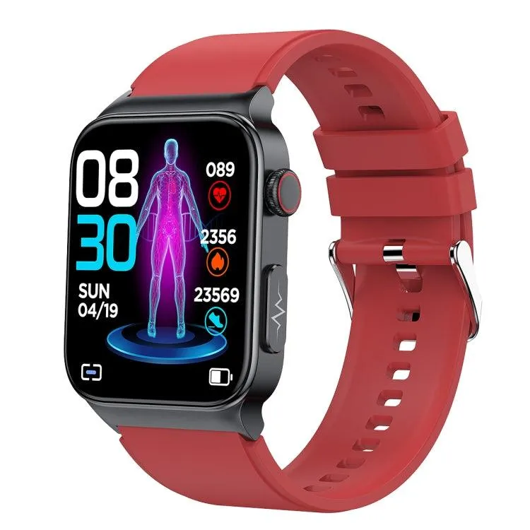 E500 Smartwatch with 1.83" HD Display, ECG Monitoring, and Non-Invasive Blood Sugar Tracking