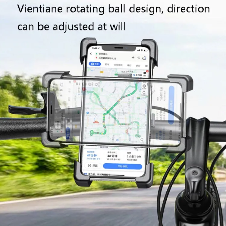 Electric Car Rearview Mirror Mobile Phone Bracket Bicycle Mobile Phone Bracket Motorcycle Handle Mobile Phone Bracket Riding Bracket, Colour: Bicycle Handle