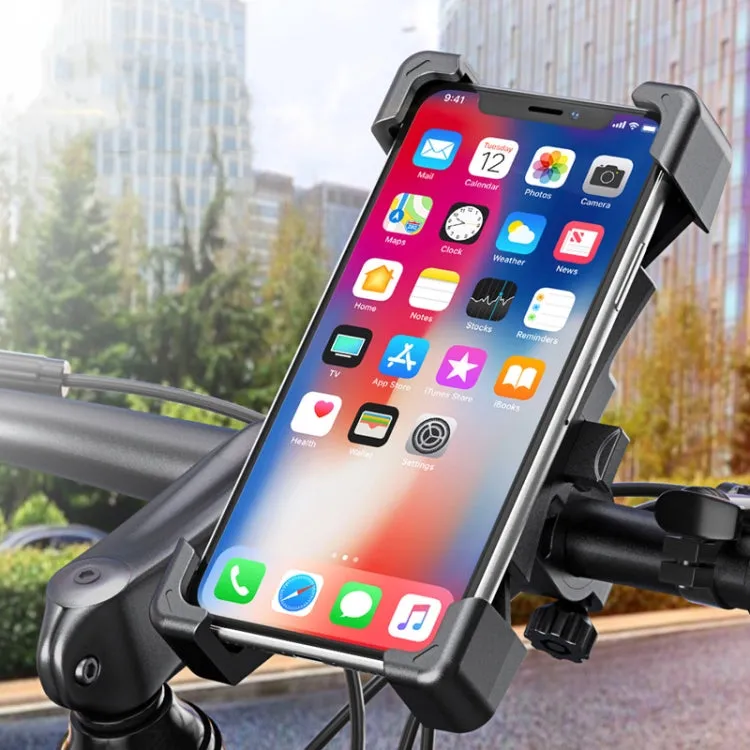 Electric Car Rearview Mirror Mobile Phone Bracket Bicycle Mobile Phone Bracket Motorcycle Handle Mobile Phone Bracket Riding Bracket, Colour: Bicycle Handle