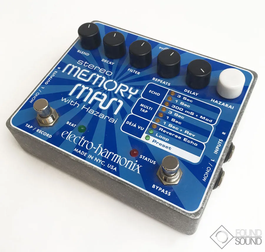 Electro Harmonix Stereo Memory Man with Hazarai