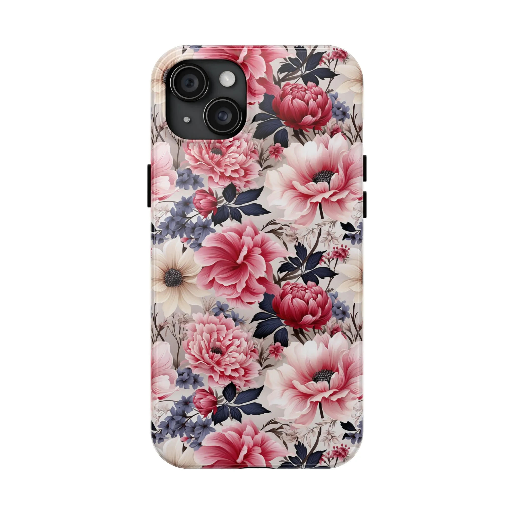 Elegant Blooms Digital print Design Tough Phone Case compatible with a large variety of iPhone models, Gift, Phone Case