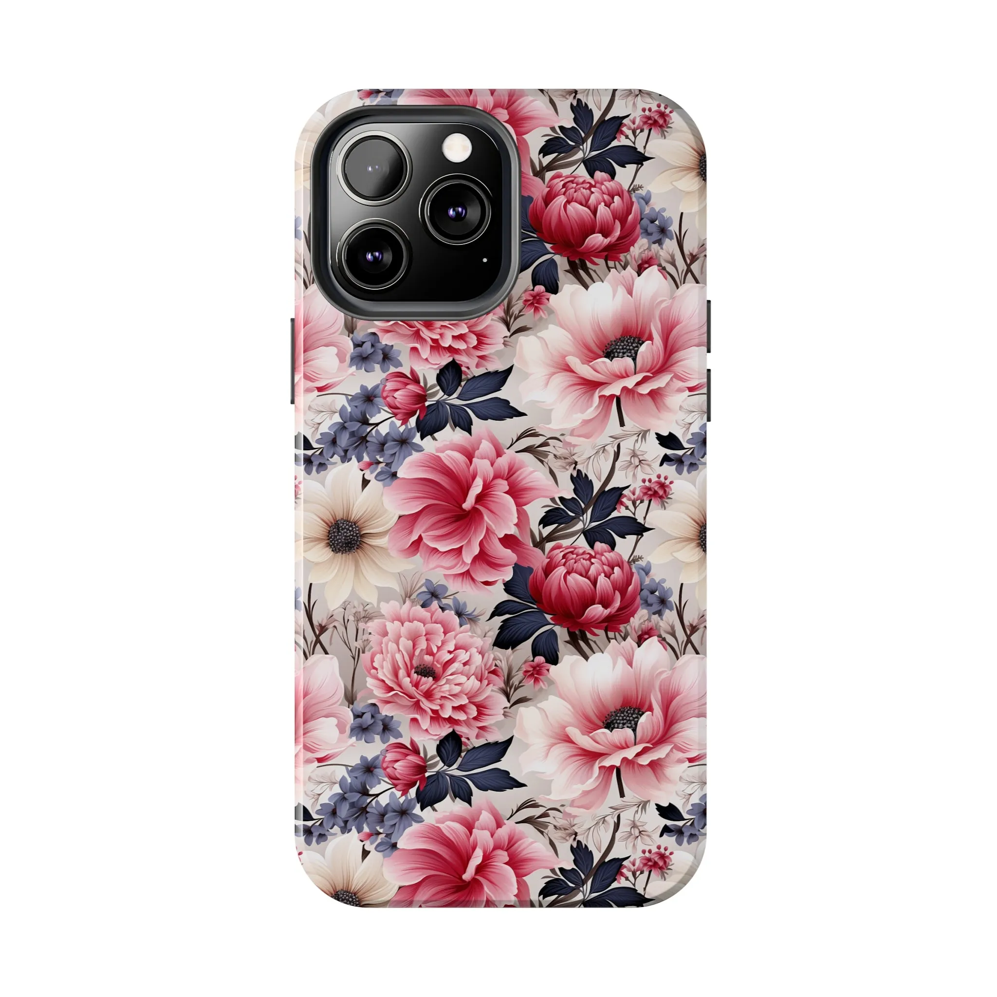 Elegant Blooms Digital print Design Tough Phone Case compatible with a large variety of iPhone models, Gift, Phone Case