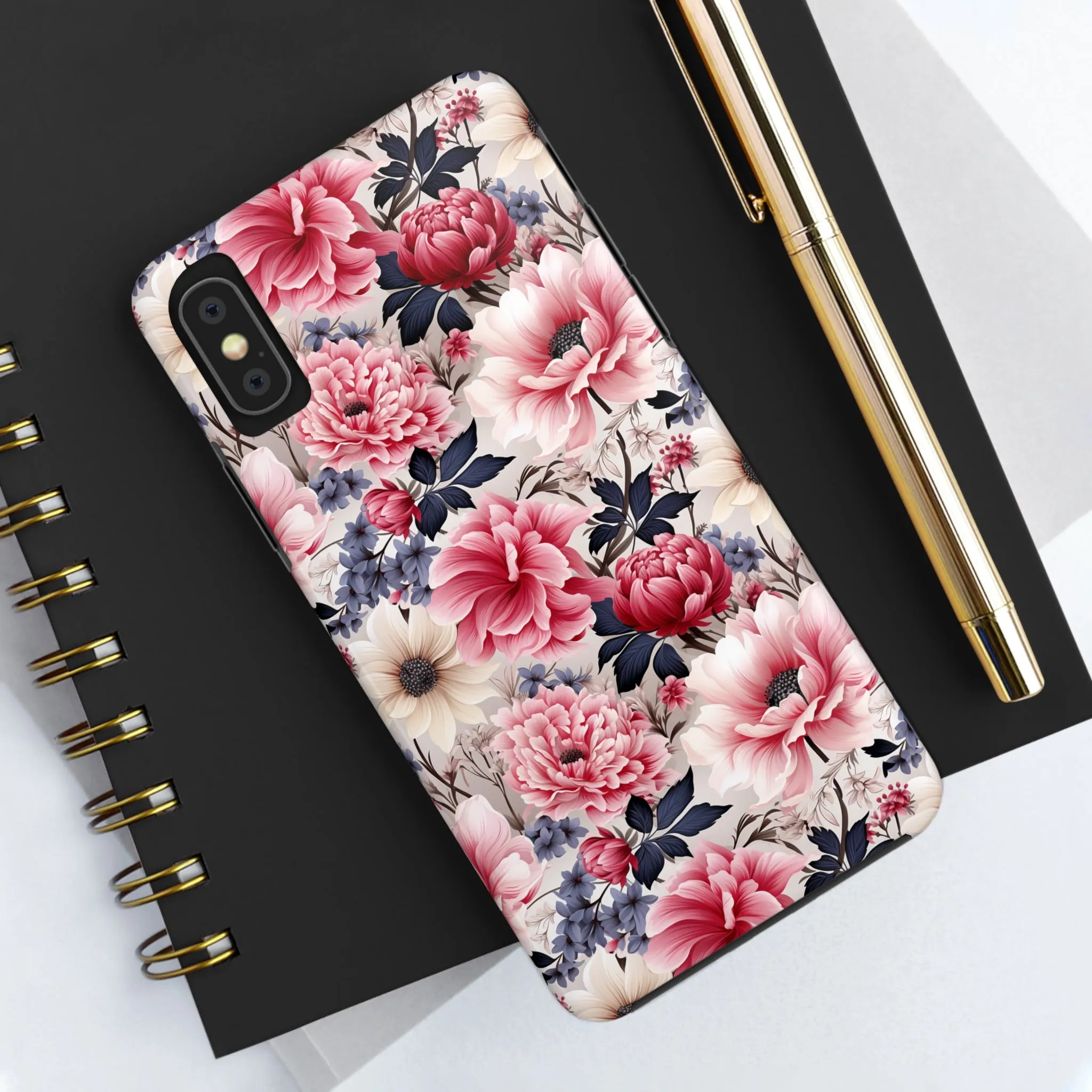 Elegant Blooms Digital print Design Tough Phone Case compatible with a large variety of iPhone models, Gift, Phone Case