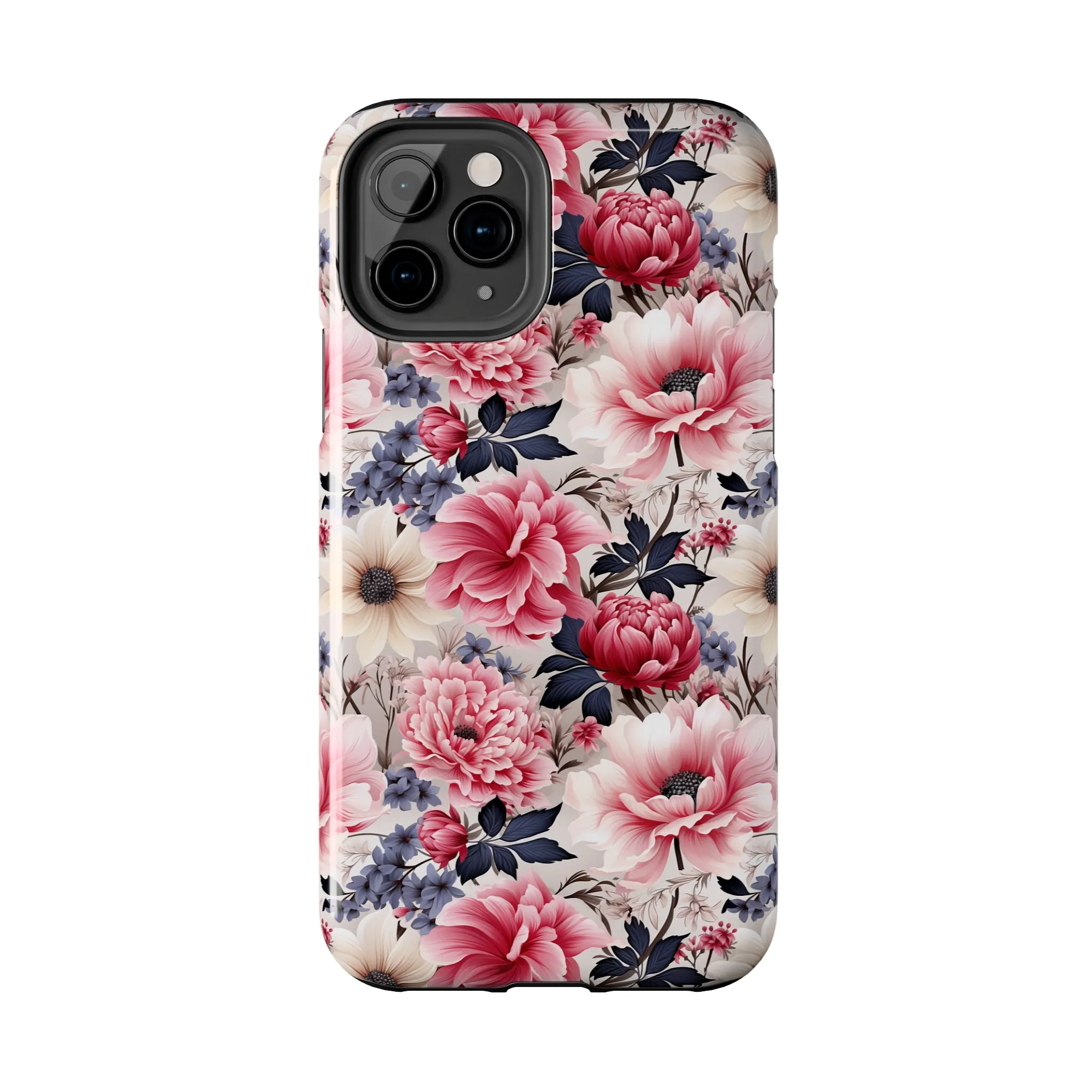 Elegant Blooms Digital print Design Tough Phone Case compatible with a large variety of iPhone models, Gift, Phone Case