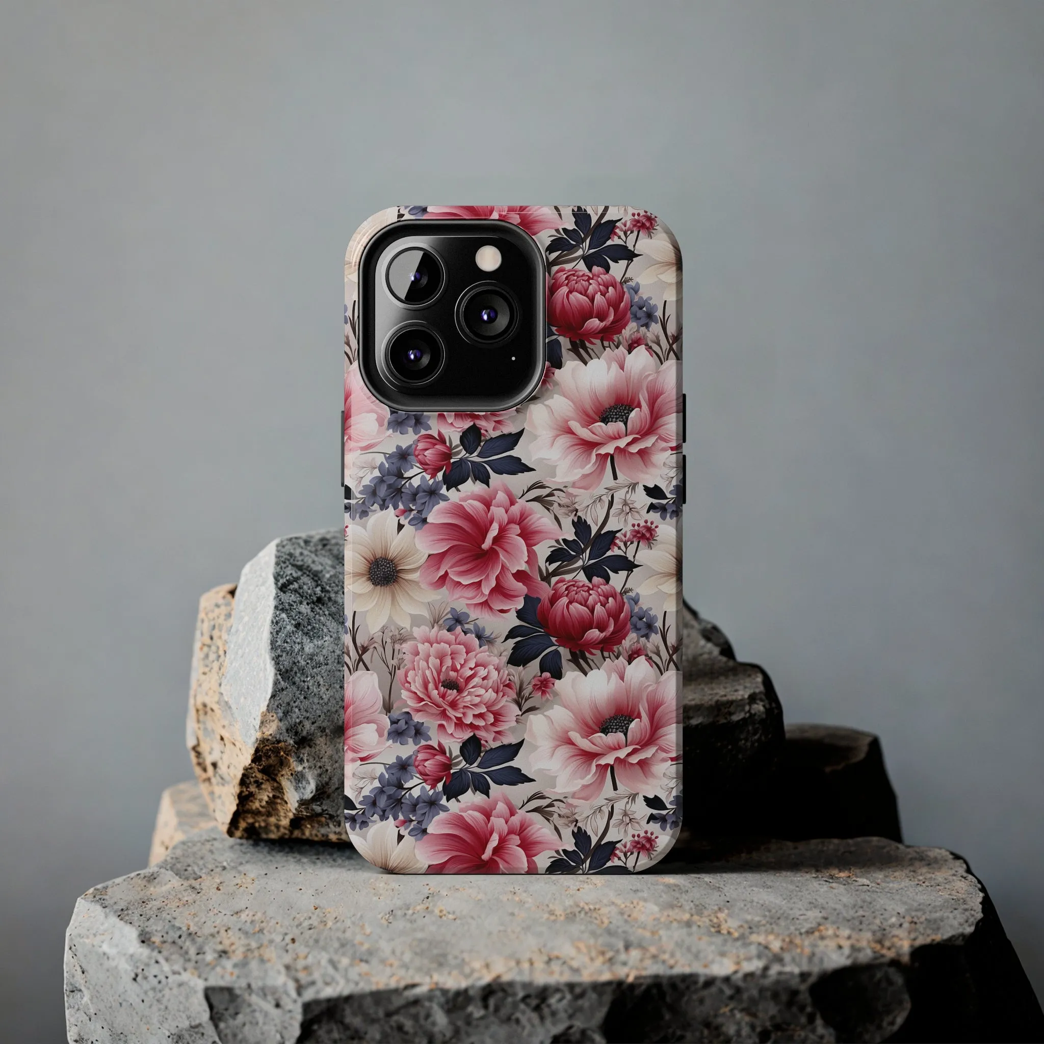 Elegant Blooms Digital print Design Tough Phone Case compatible with a large variety of iPhone models, Gift, Phone Case