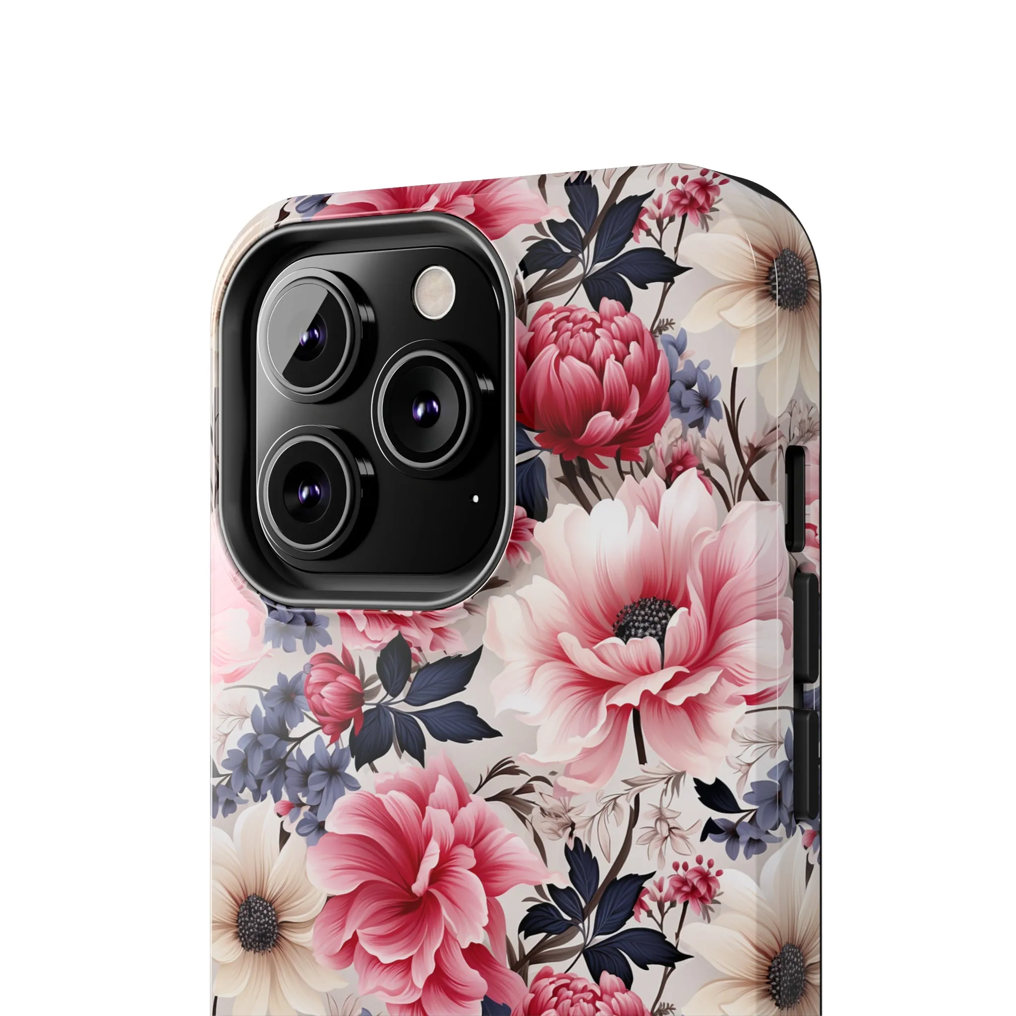 Elegant Blooms Digital print Design Tough Phone Case compatible with a large variety of iPhone models, Gift, Phone Case