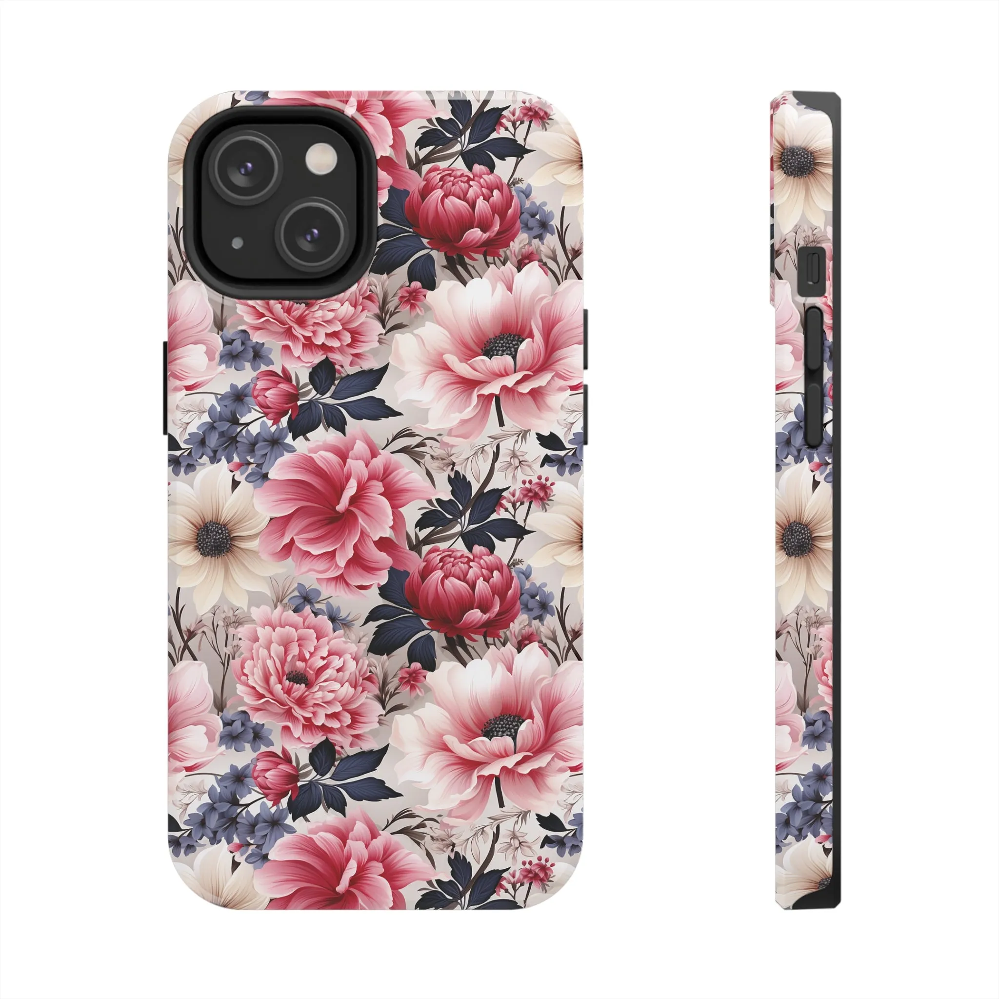 Elegant Blooms Digital print Design Tough Phone Case compatible with a large variety of iPhone models, Gift, Phone Case