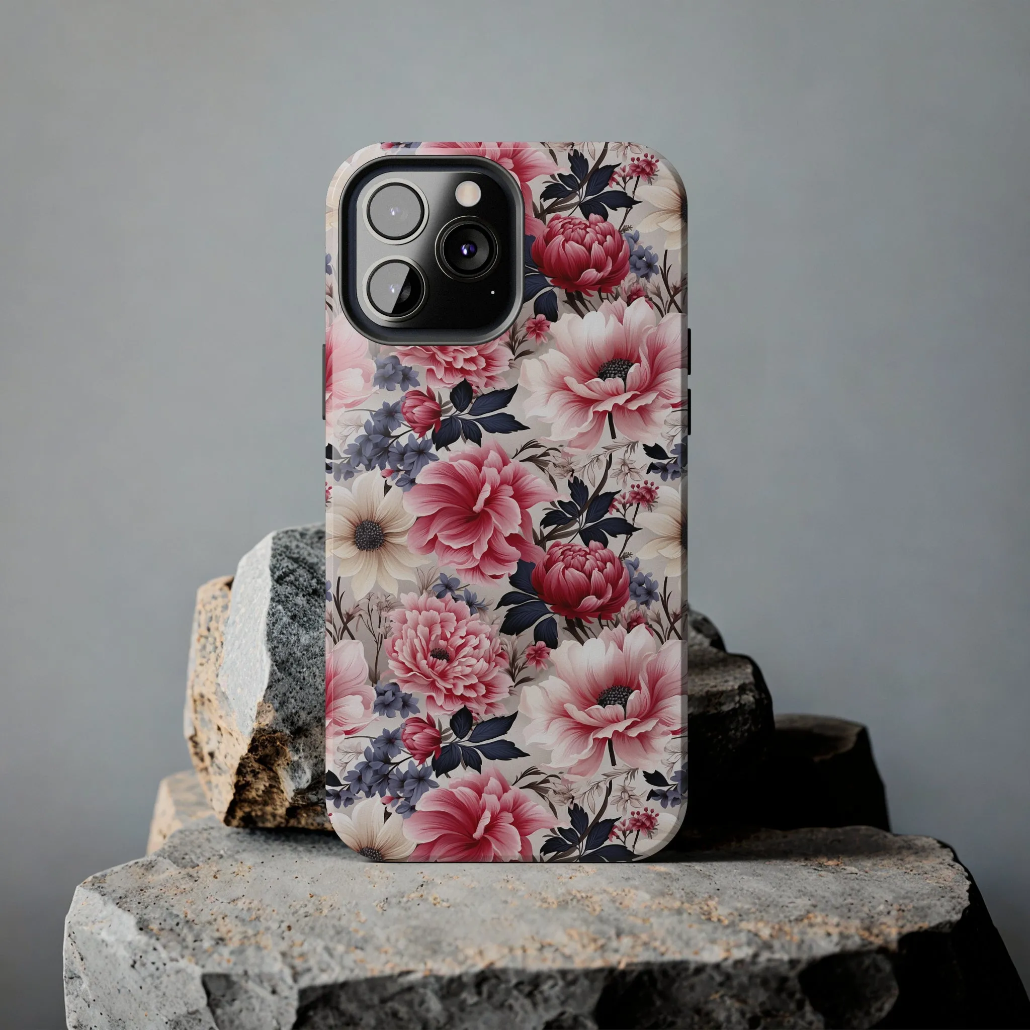 Elegant Blooms Digital print Design Tough Phone Case compatible with a large variety of iPhone models, Gift, Phone Case