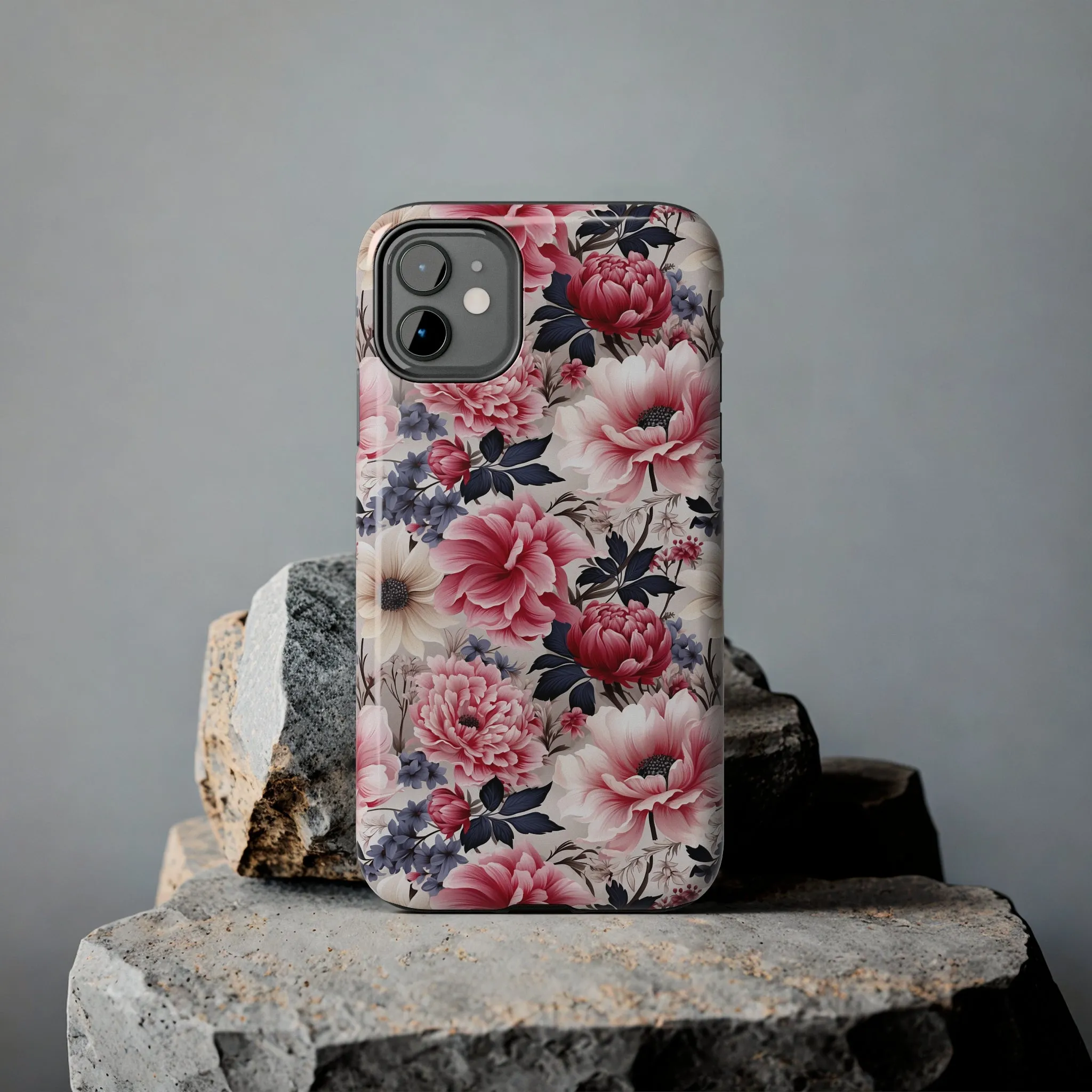 Elegant Blooms Digital print Design Tough Phone Case compatible with a large variety of iPhone models, Gift, Phone Case