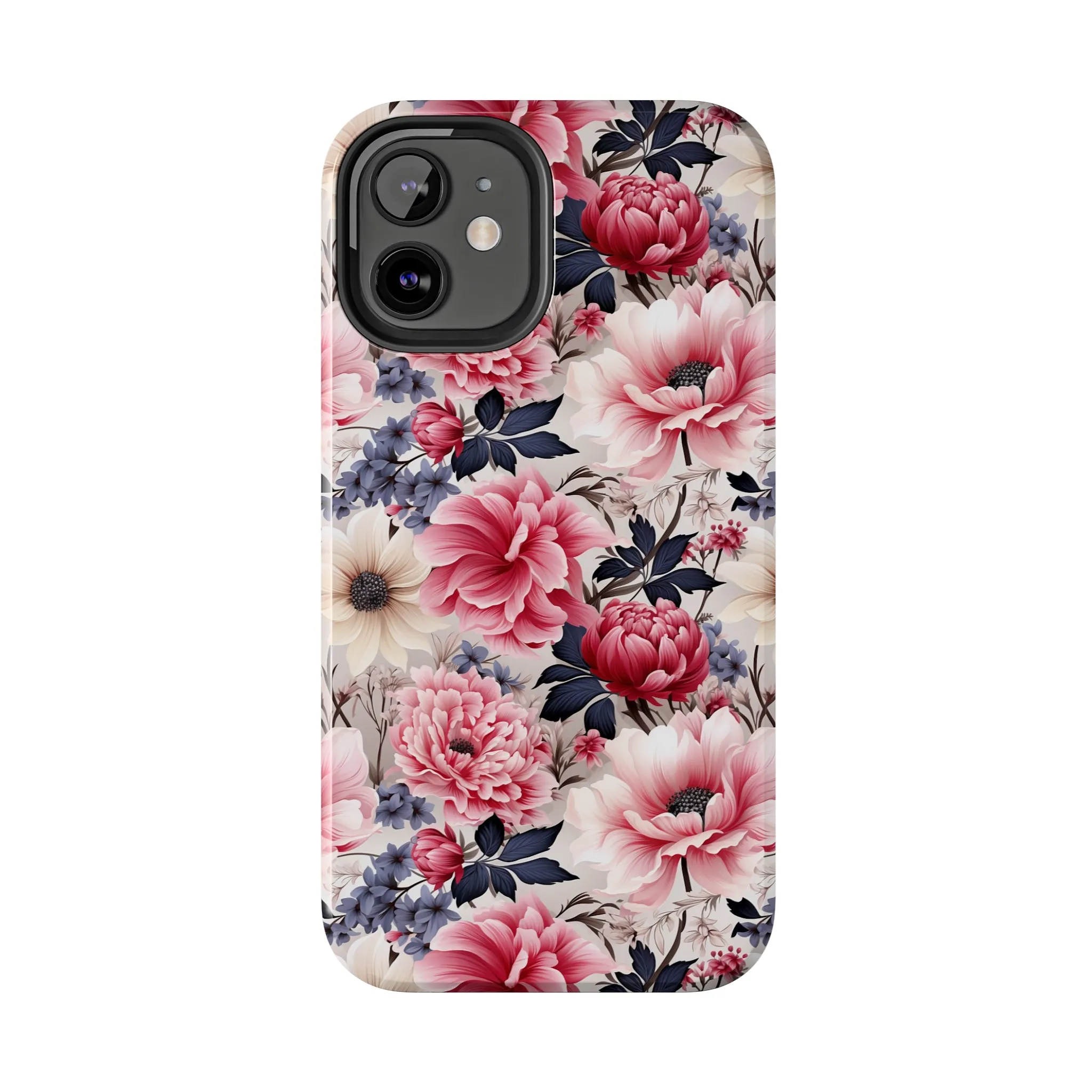 Elegant Blooms Digital print Design Tough Phone Case compatible with a large variety of iPhone models, Gift, Phone Case