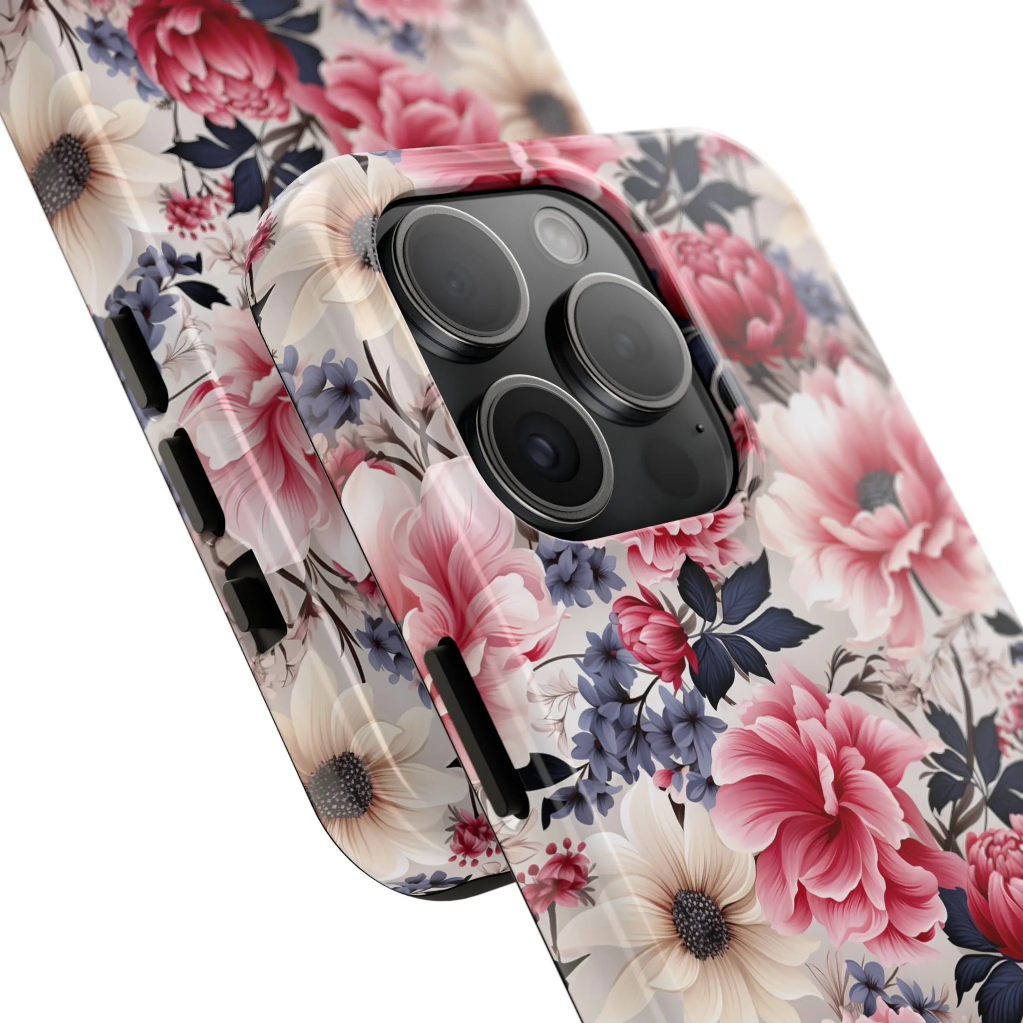 Elegant Blooms Digital print Design Tough Phone Case compatible with a large variety of iPhone models, Gift, Phone Case