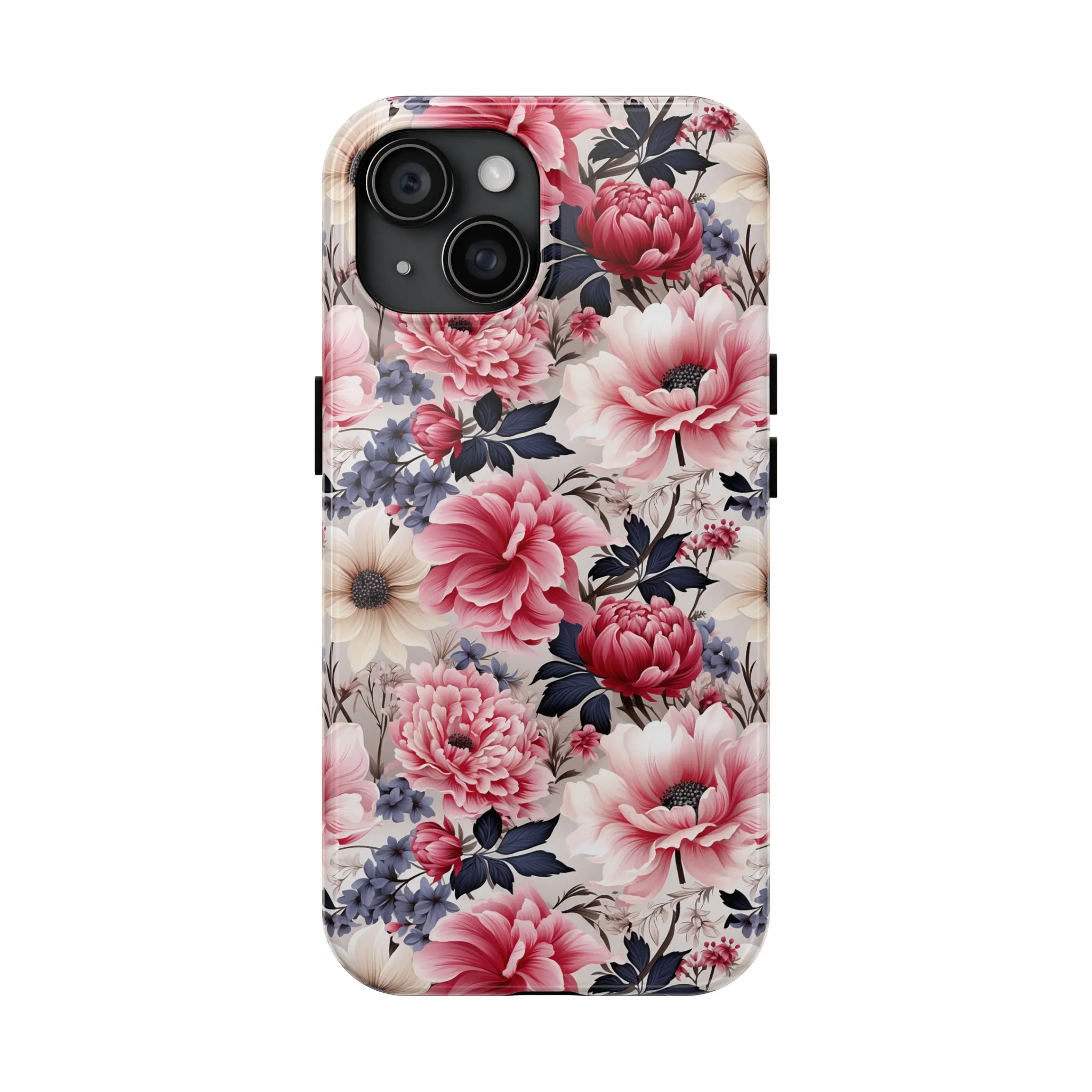 Elegant Blooms Digital print Design Tough Phone Case compatible with a large variety of iPhone models, Gift, Phone Case