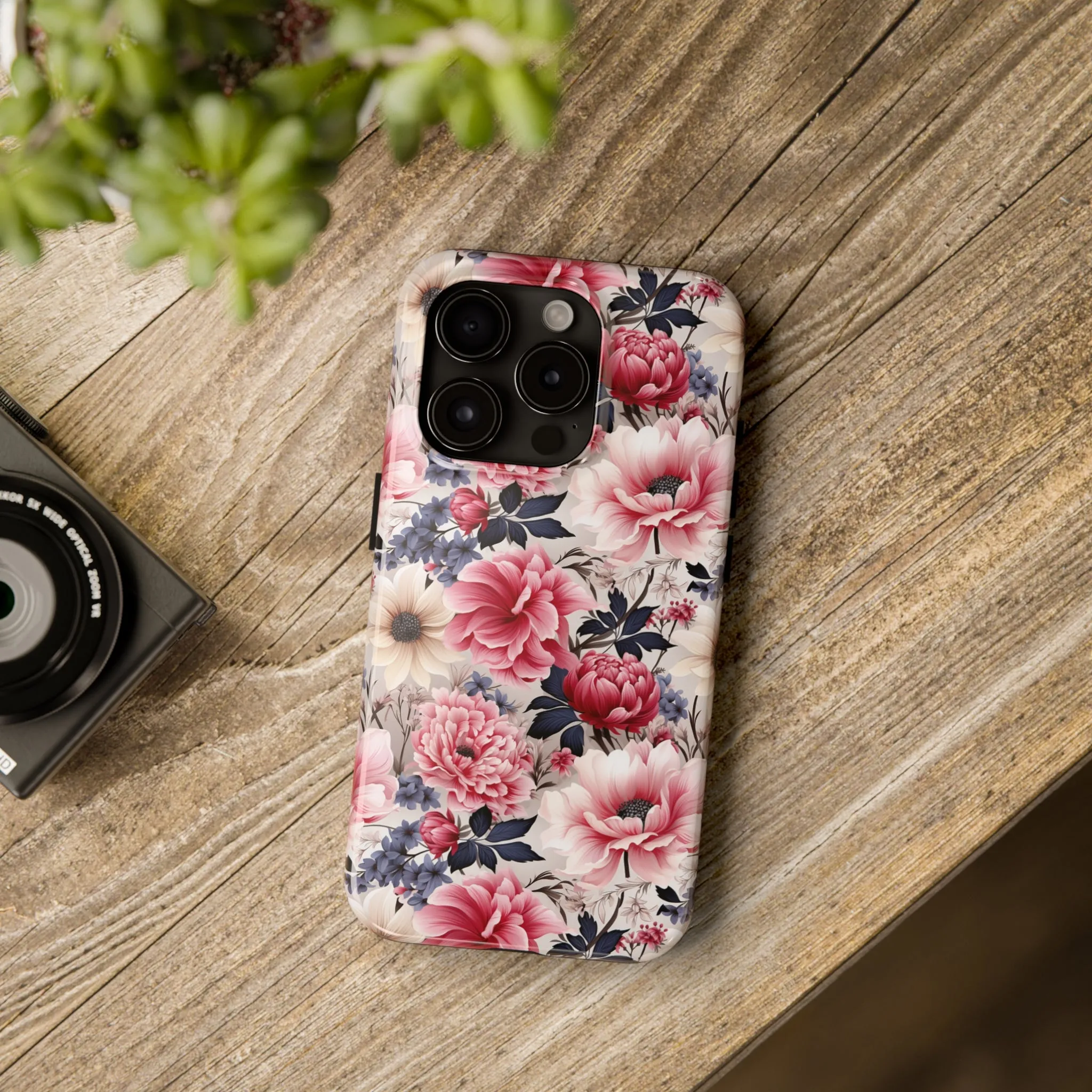 Elegant Blooms Digital print Design Tough Phone Case compatible with a large variety of iPhone models, Gift, Phone Case