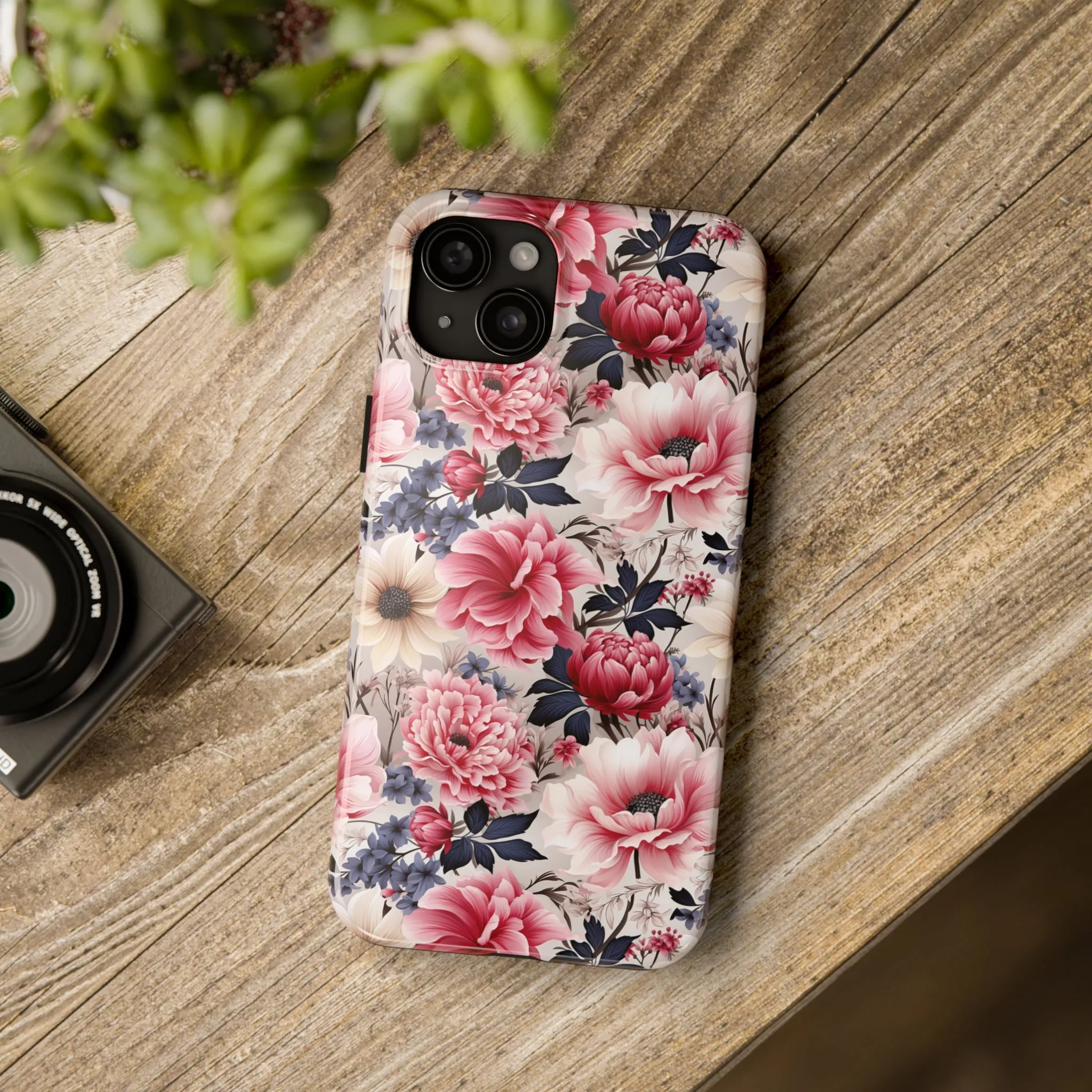 Elegant Blooms Digital print Design Tough Phone Case compatible with a large variety of iPhone models, Gift, Phone Case