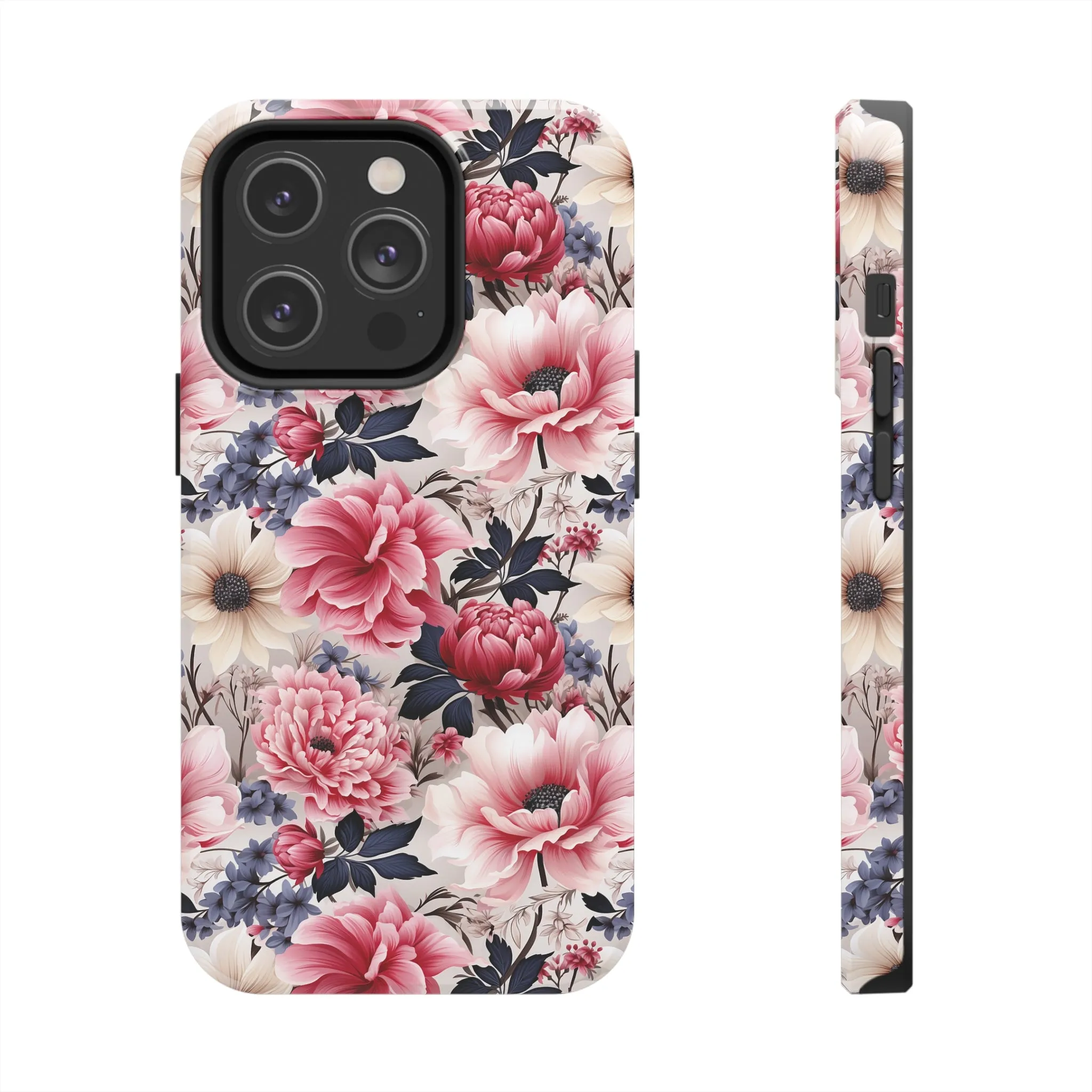 Elegant Blooms Digital print Design Tough Phone Case compatible with a large variety of iPhone models, Gift, Phone Case