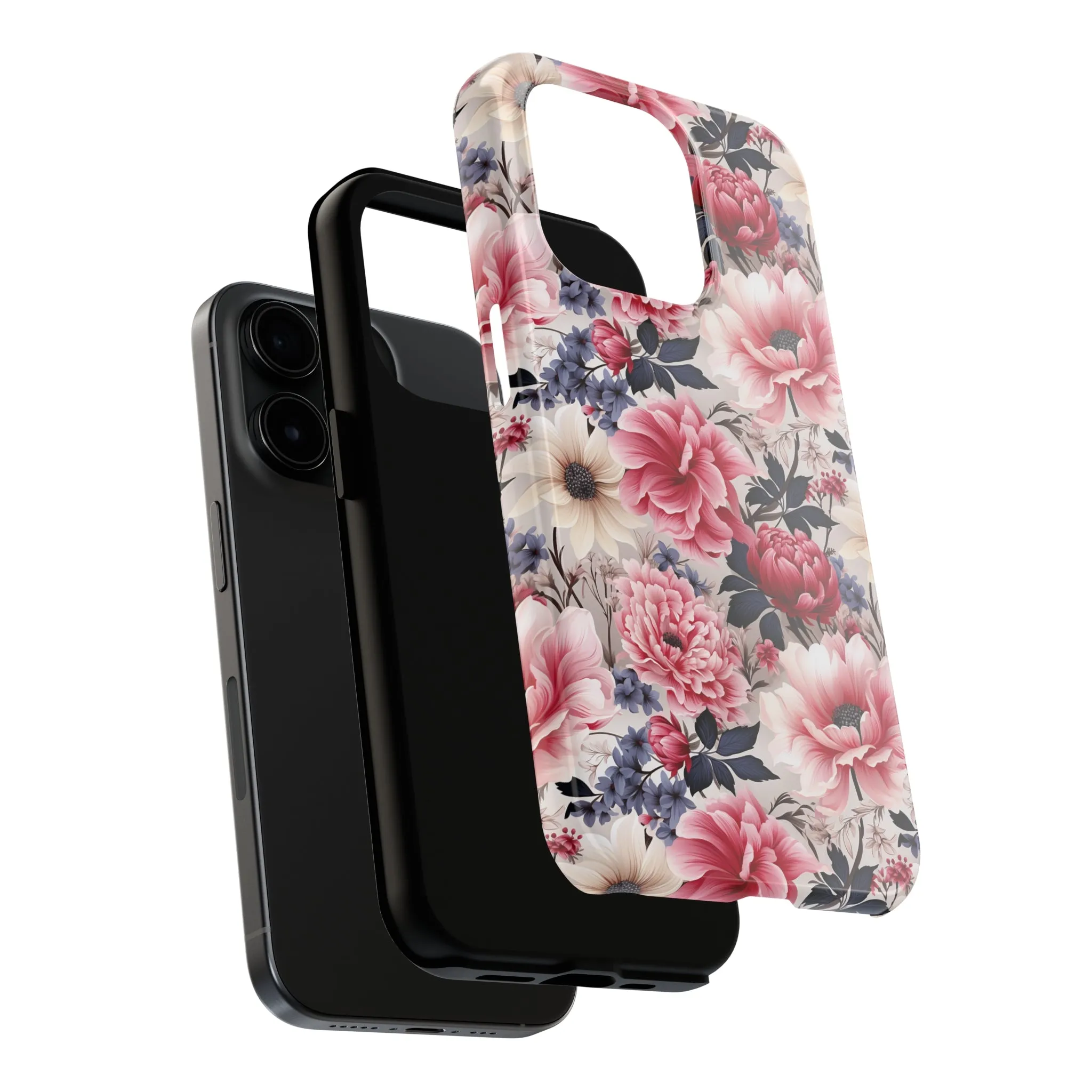 Elegant Blooms Digital print Design Tough Phone Case compatible with a large variety of iPhone models, Gift, Phone Case