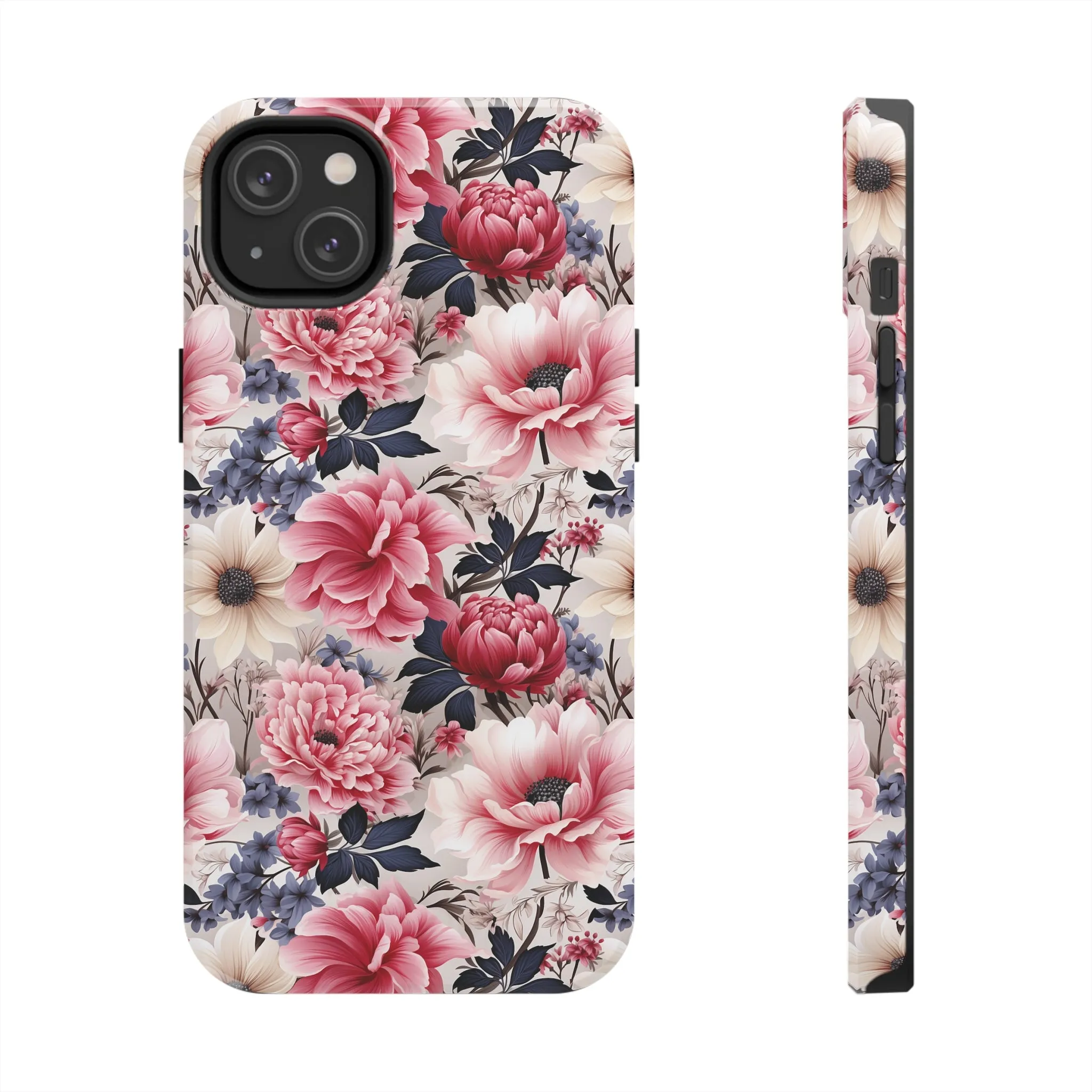 Elegant Blooms Digital print Design Tough Phone Case compatible with a large variety of iPhone models, Gift, Phone Case