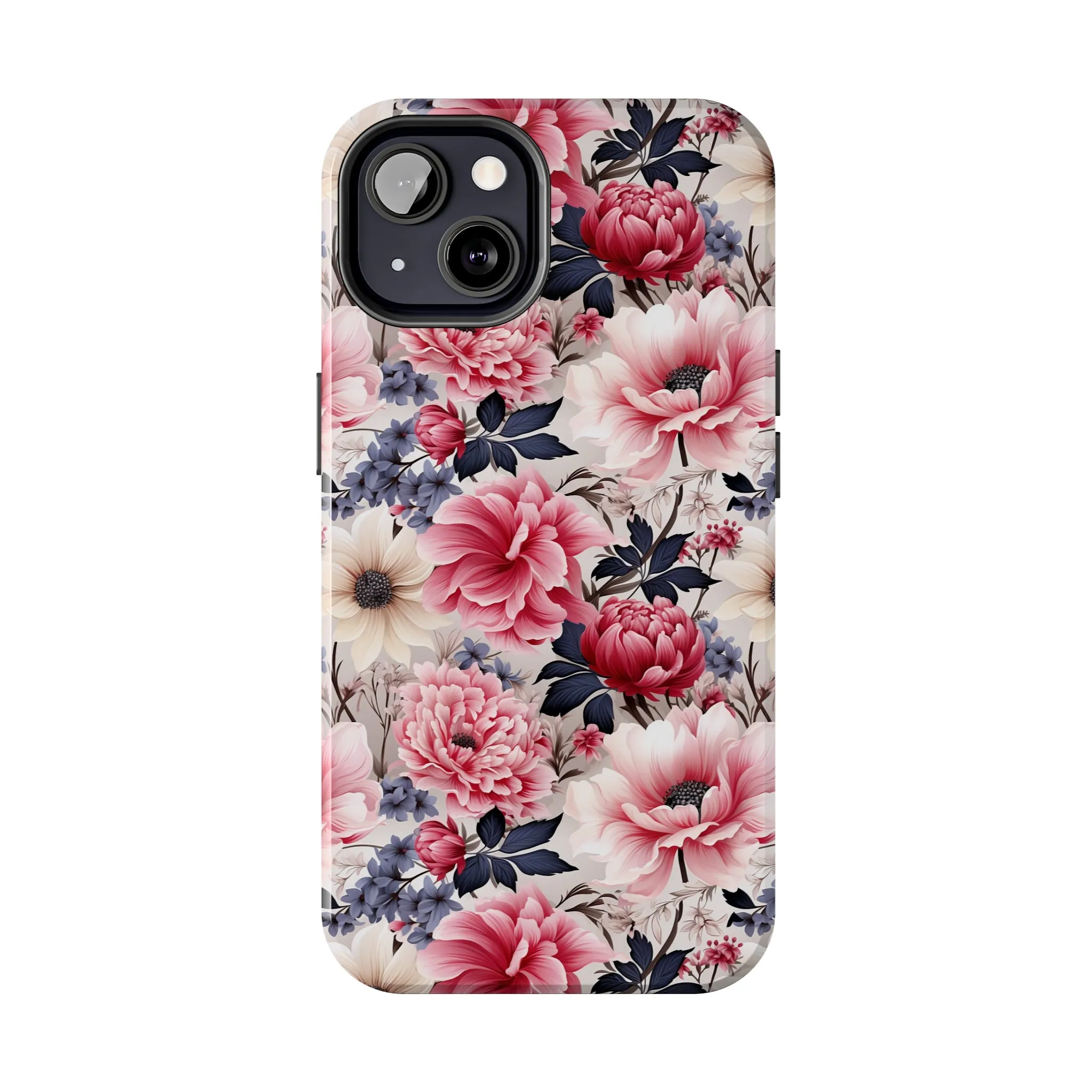 Elegant Blooms Digital print Design Tough Phone Case compatible with a large variety of iPhone models, Gift, Phone Case