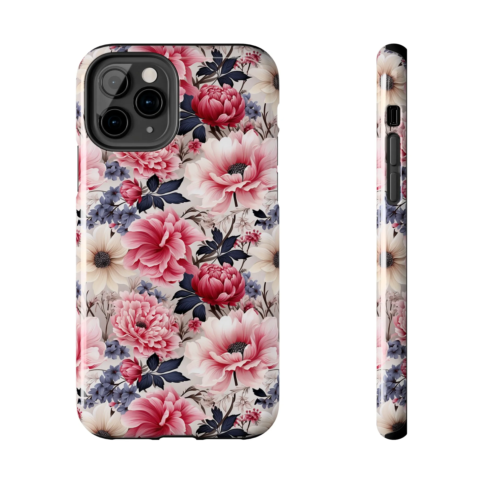 Elegant Blooms Digital print Design Tough Phone Case compatible with a large variety of iPhone models, Gift, Phone Case