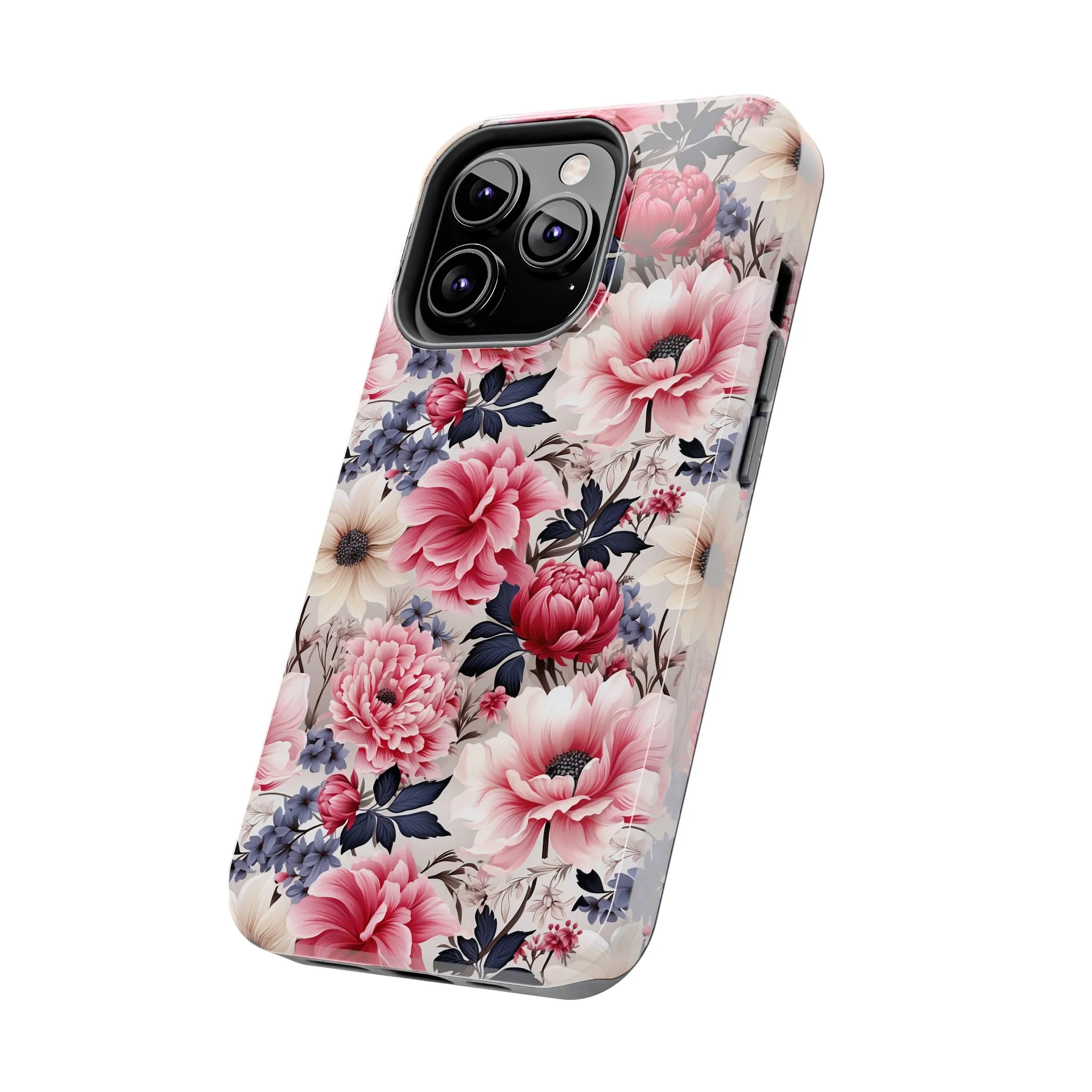 Elegant Blooms Digital print Design Tough Phone Case compatible with a large variety of iPhone models, Gift, Phone Case