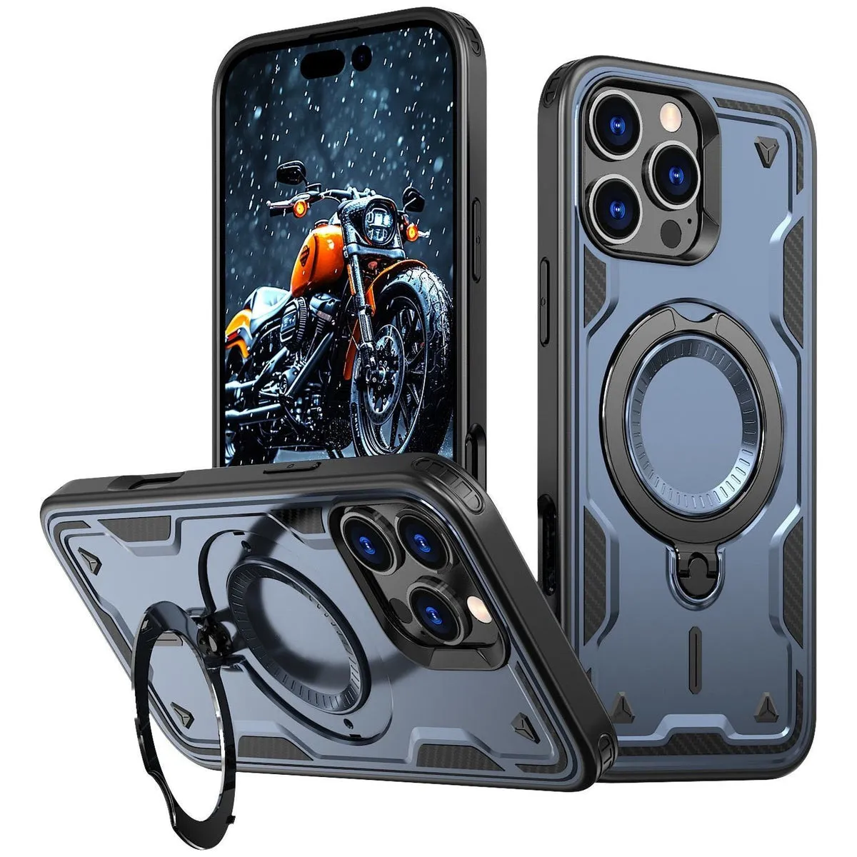 Entronix Apple iPhone 16 Pro Max [Magnetic-Compatible] Case - Armor Ring,