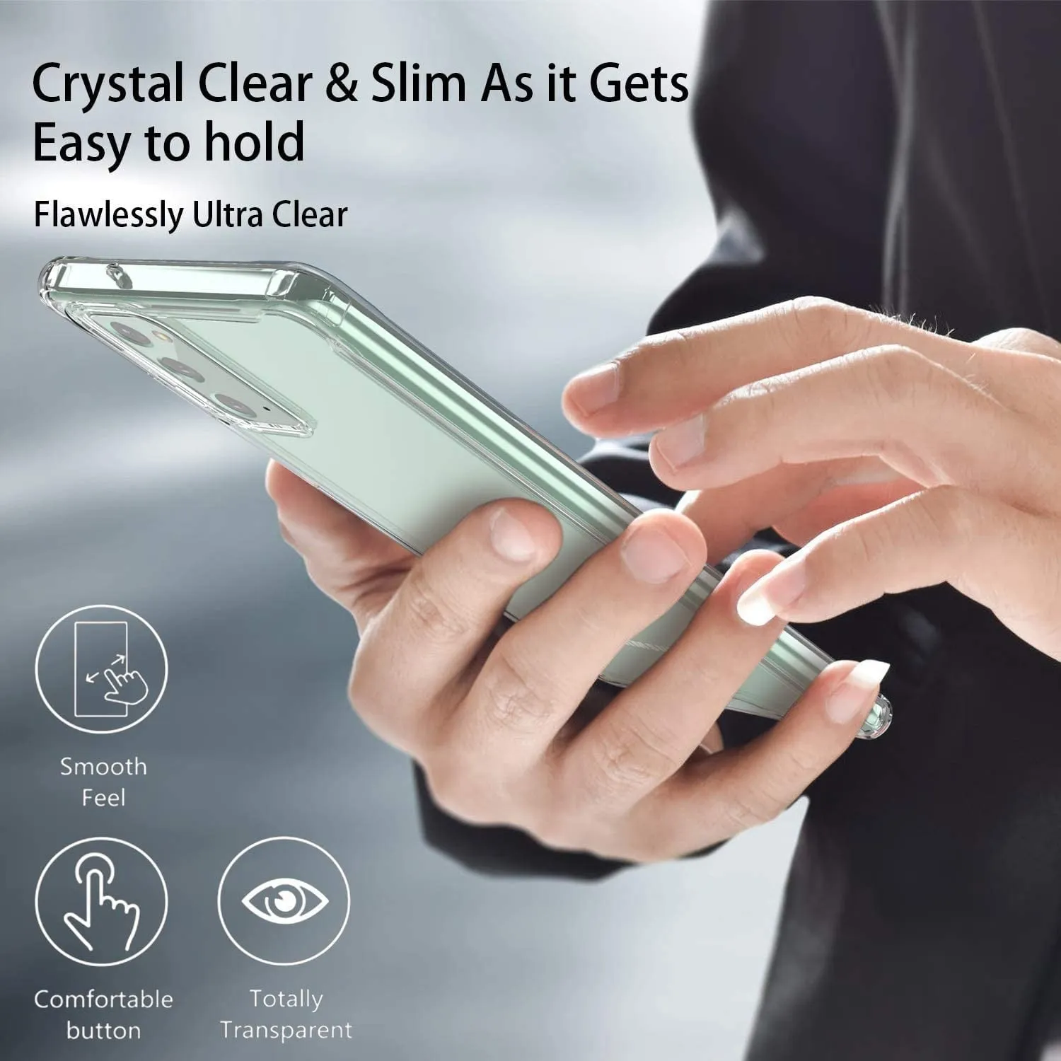 Entronix Samsung Galaxy Note 20 Crystal Clear Case - Slim