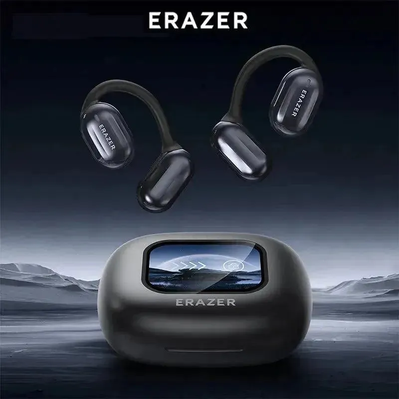 Erazer XP2 Pro Earphones Bluetooth 5.4 OWS Sports Wireless Headphones Lenovo Earbuds Color Screen Touch Support TF card