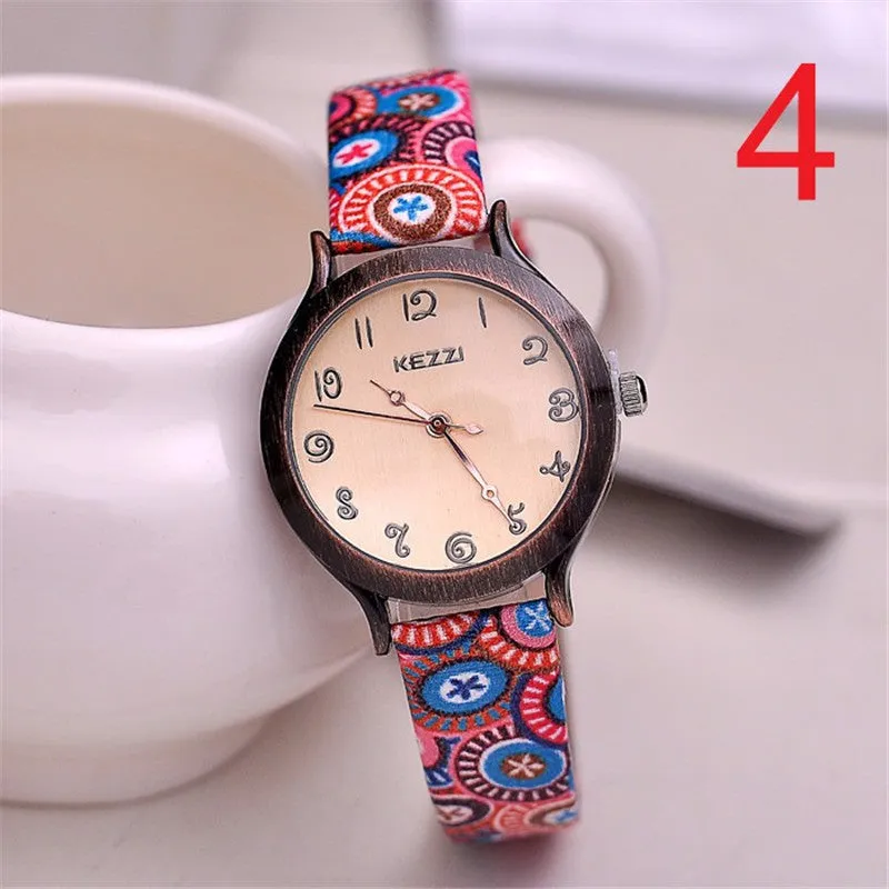 Fashion Women Wristwatch Genuine Leather strap Analog Display Quartz Casual Watch